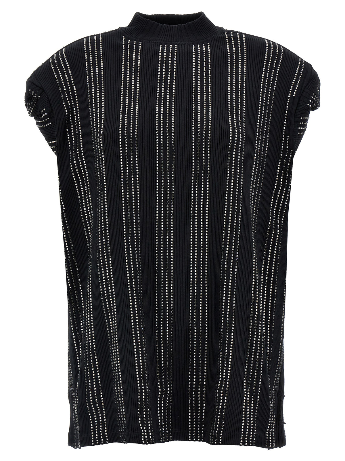Black Cotton Short Dress