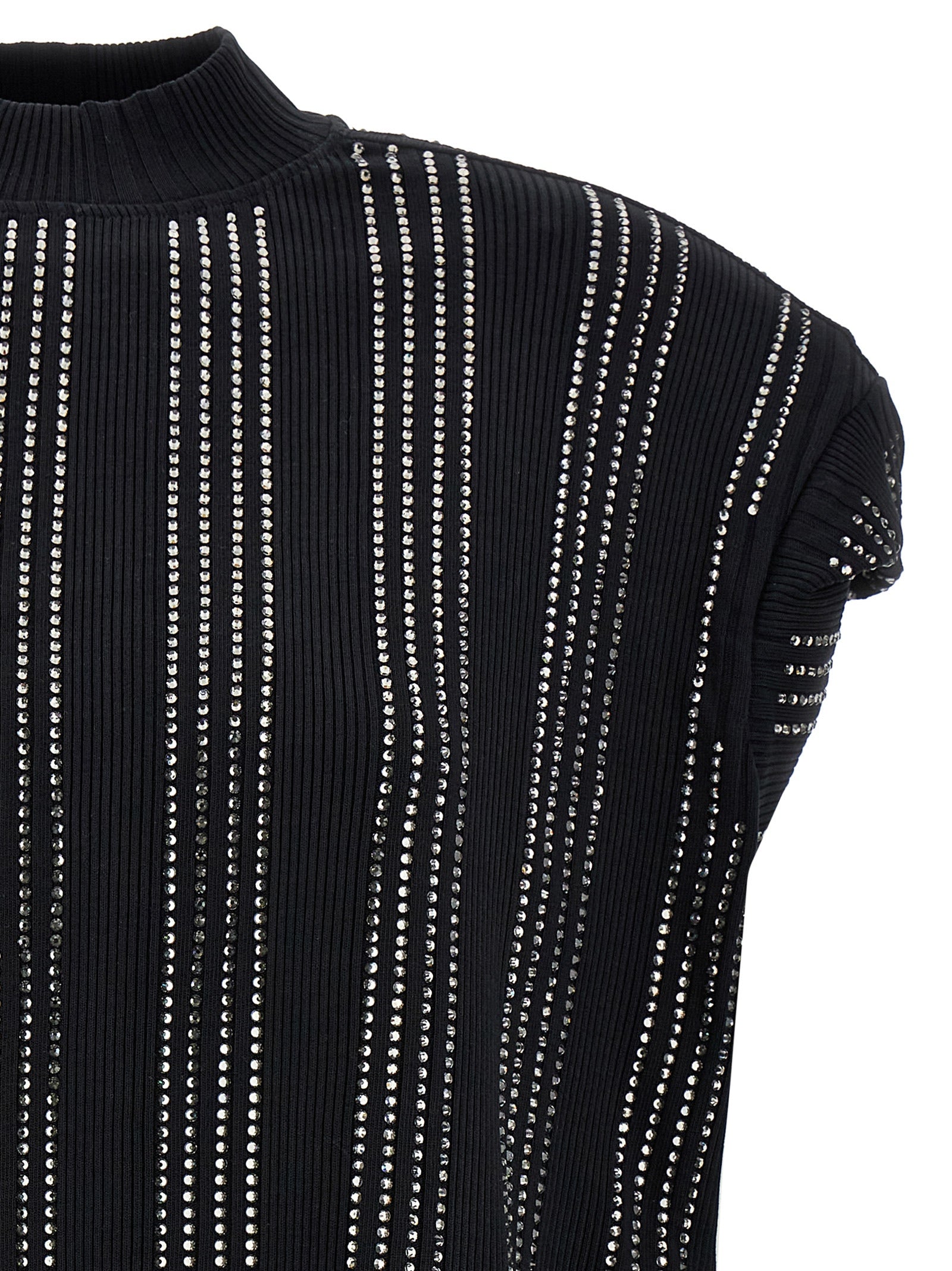 Black Cotton Short Dress