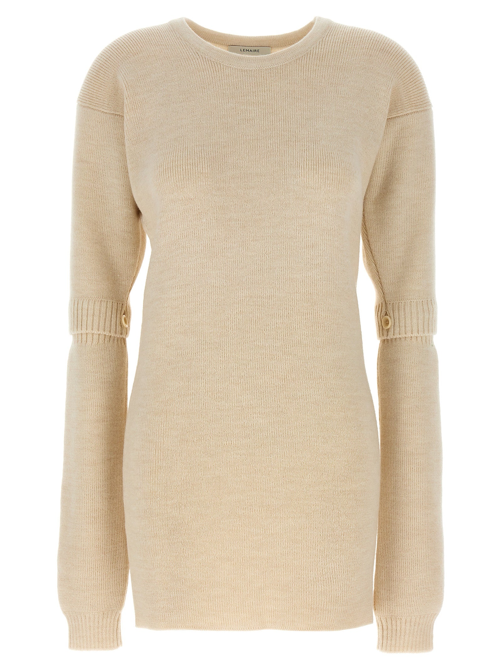 White Acetate Short Dress