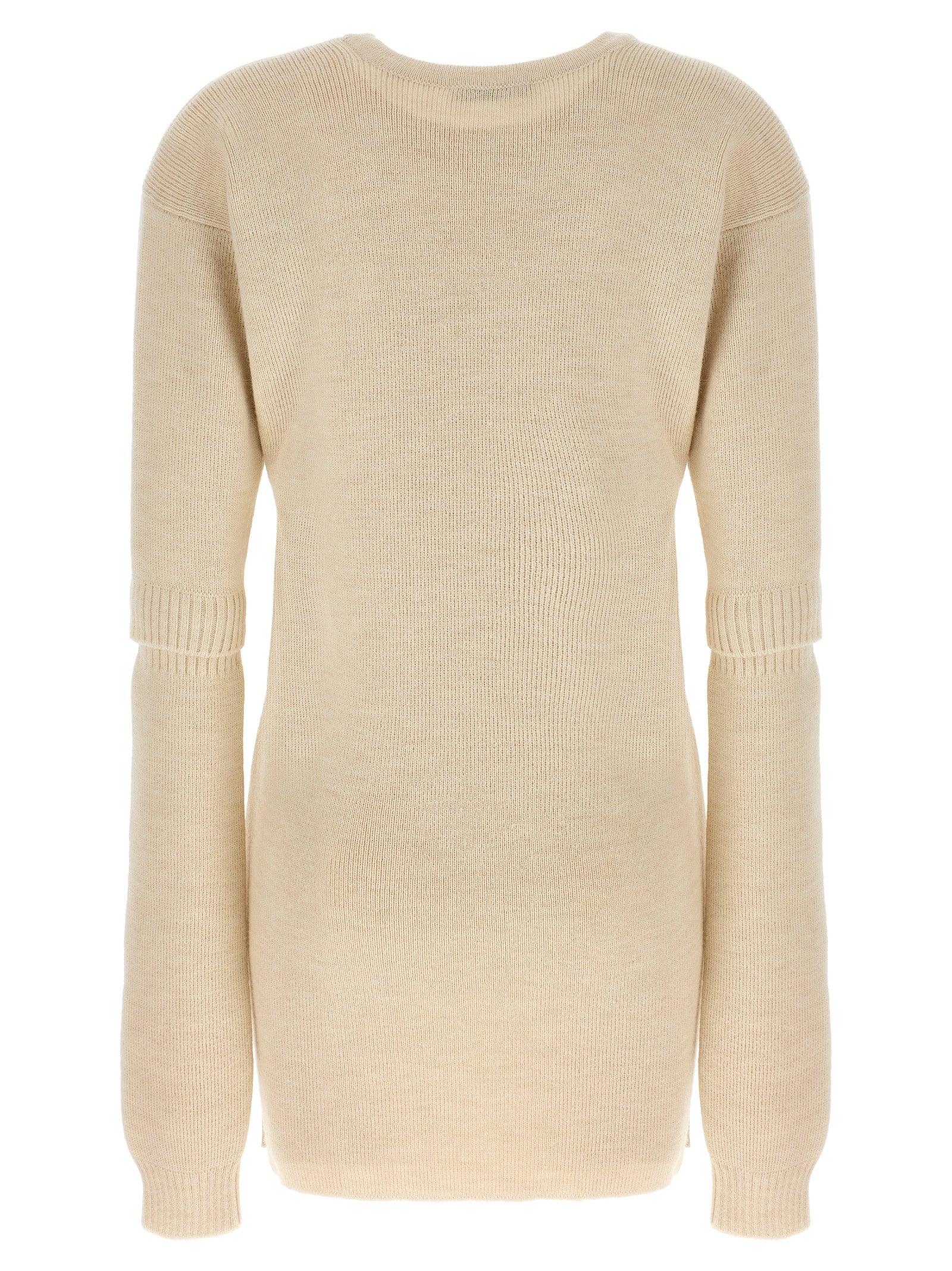 White Acetate Short Dress