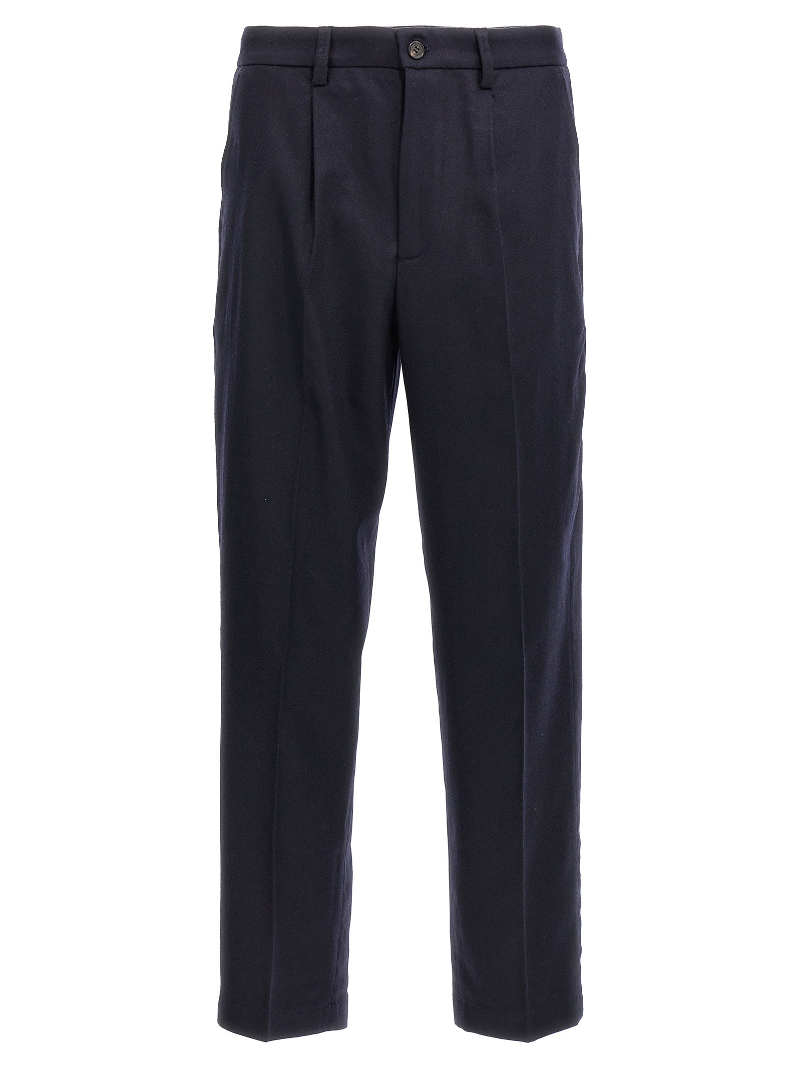Blue Wool Dress Pants