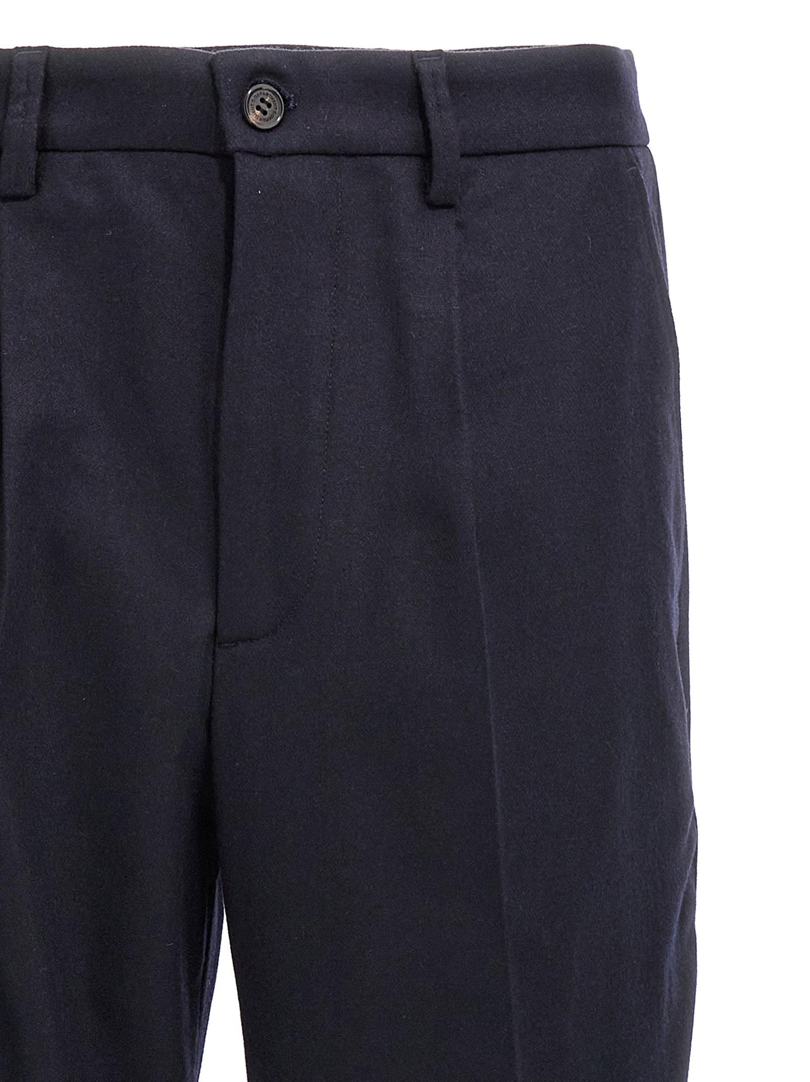 Blue Wool Dress Pants
