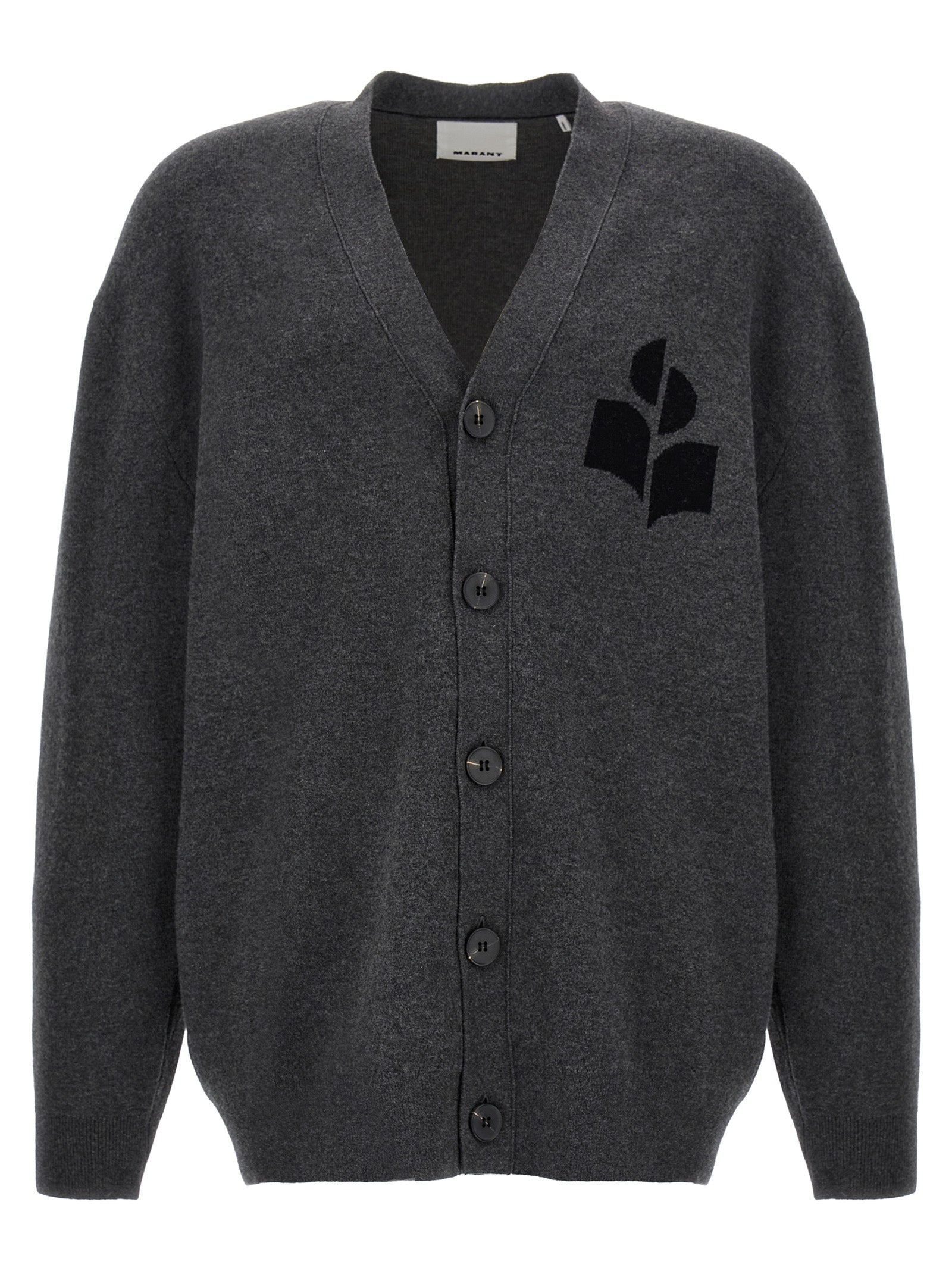 Gray Cotton Cardigan