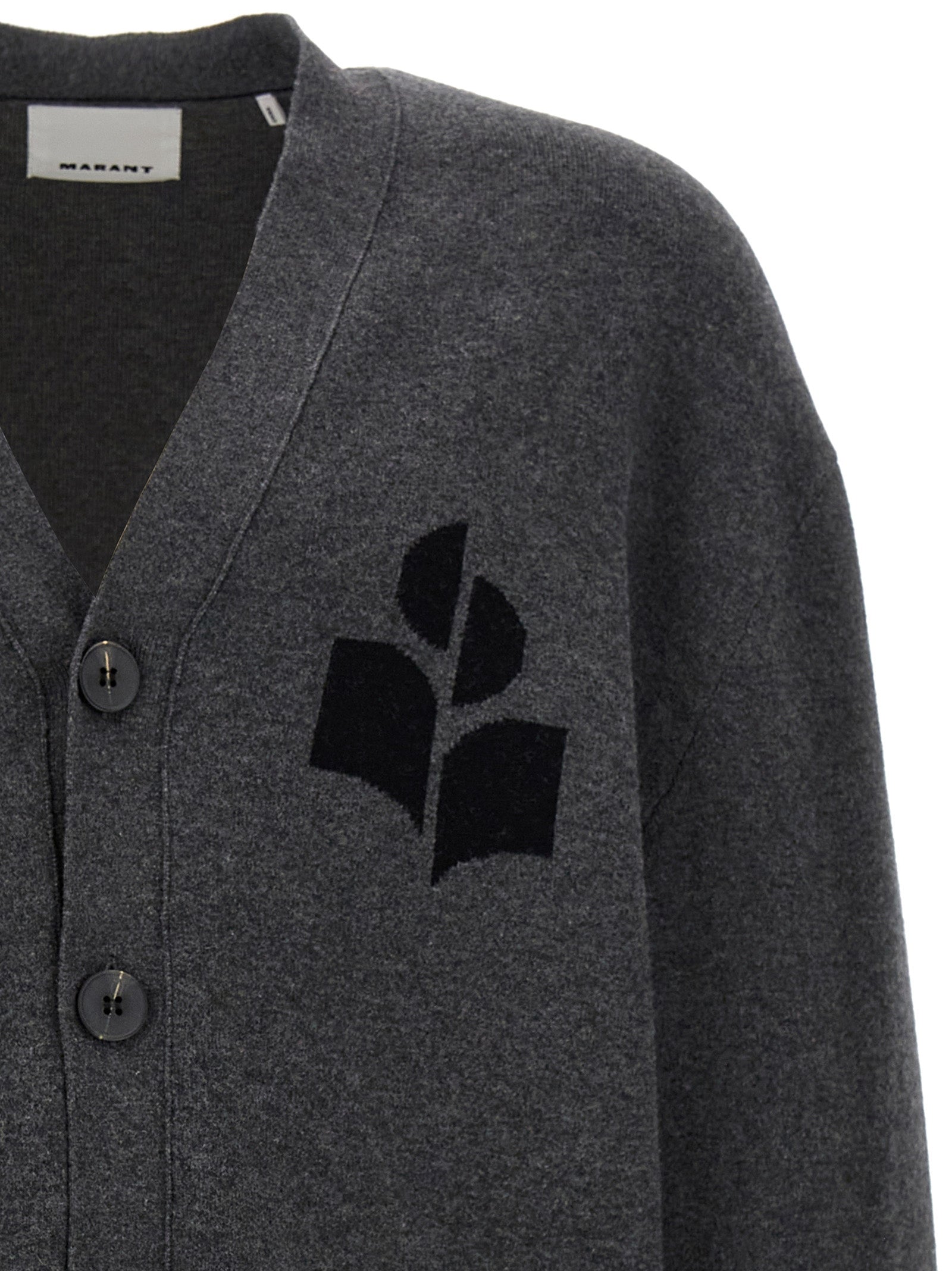 Gray Cotton Cardigan