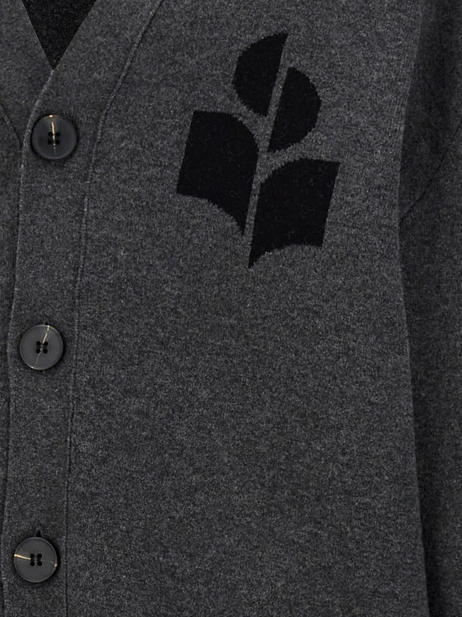 Gray Cotton Cardigan