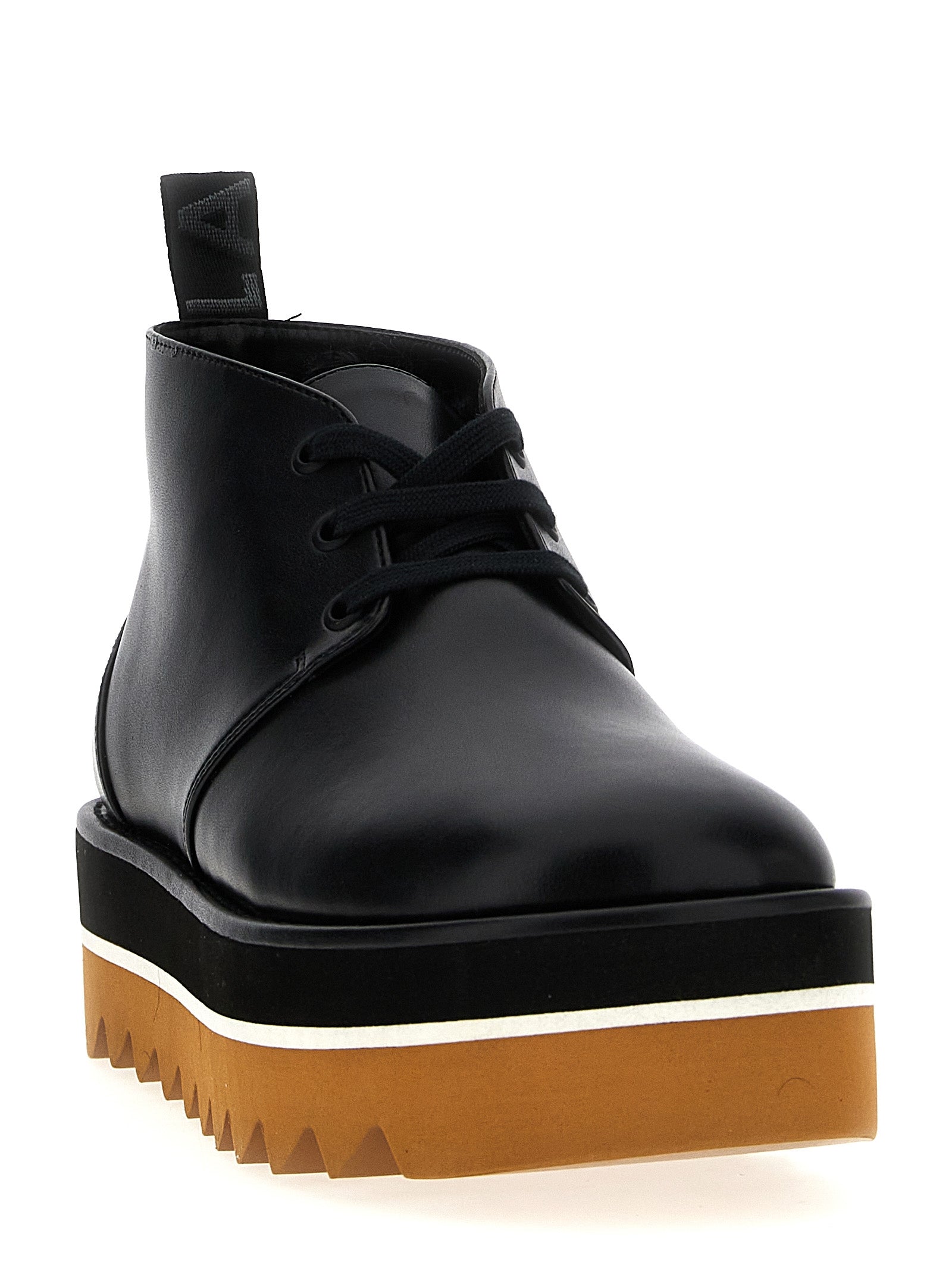 Black Polyethylene Ankle Boots