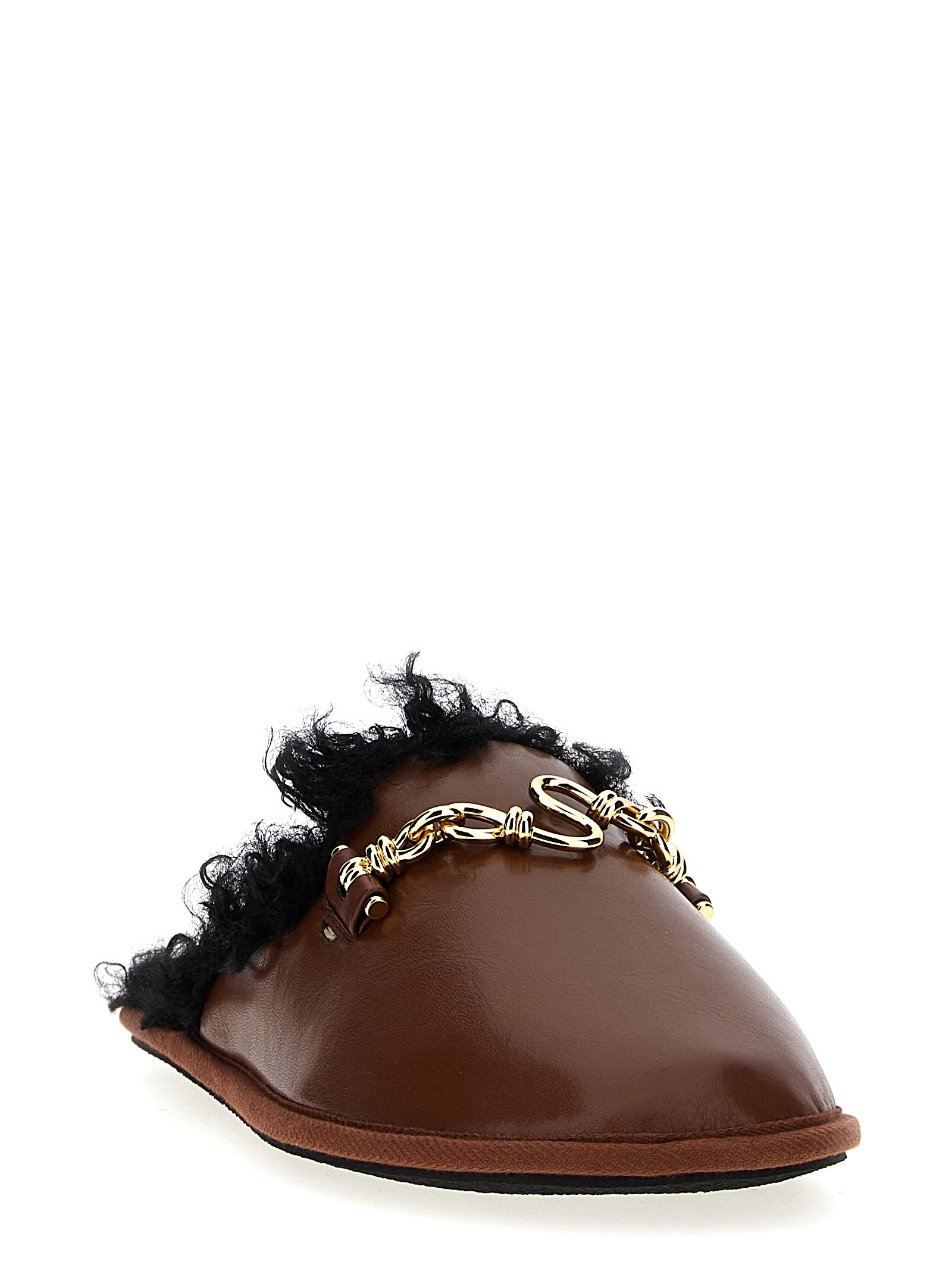 Brown Polyethylene Mules