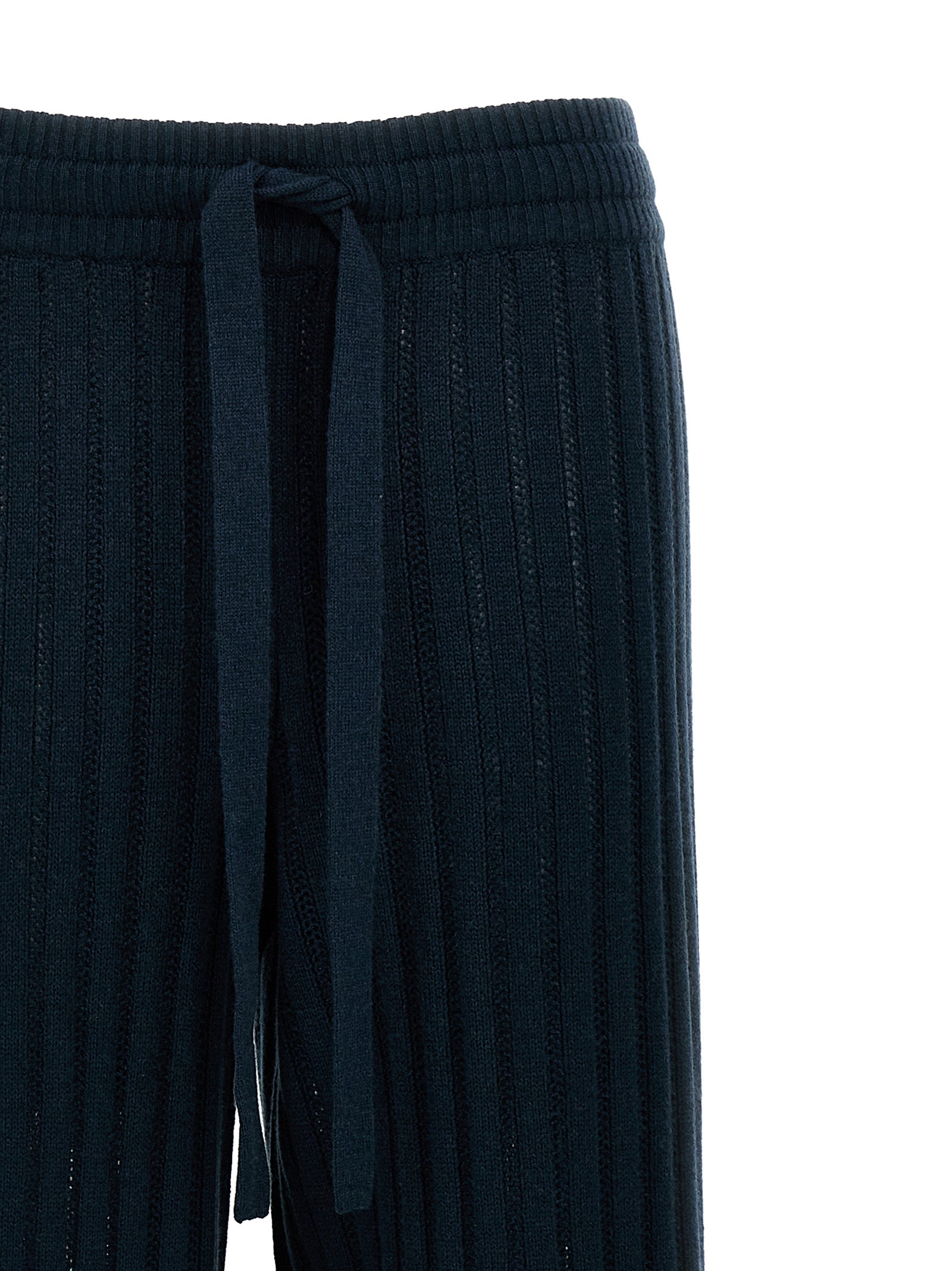 Bicolor Wool Casual Pants