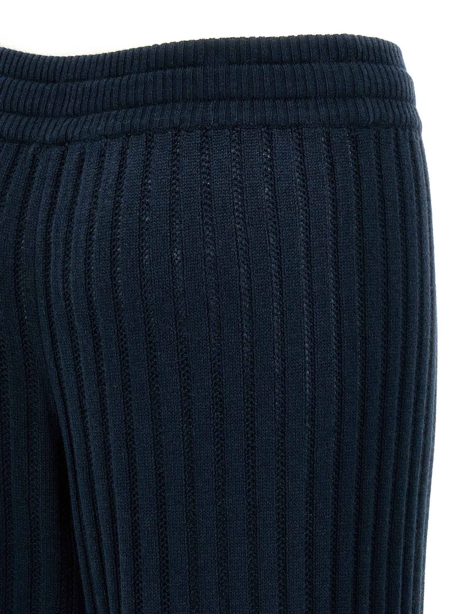 Bicolor Wool Casual Pants