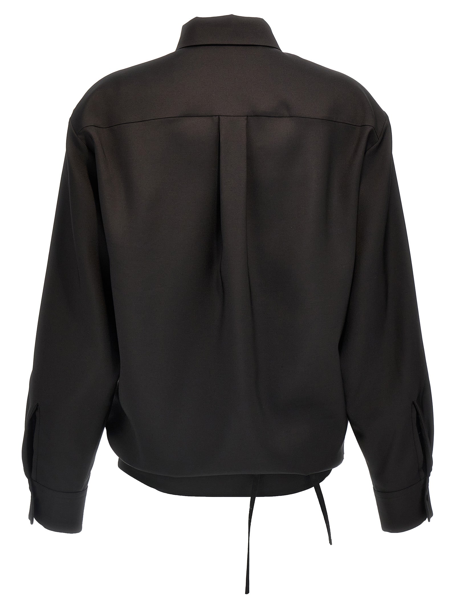 Black Wool Blouse