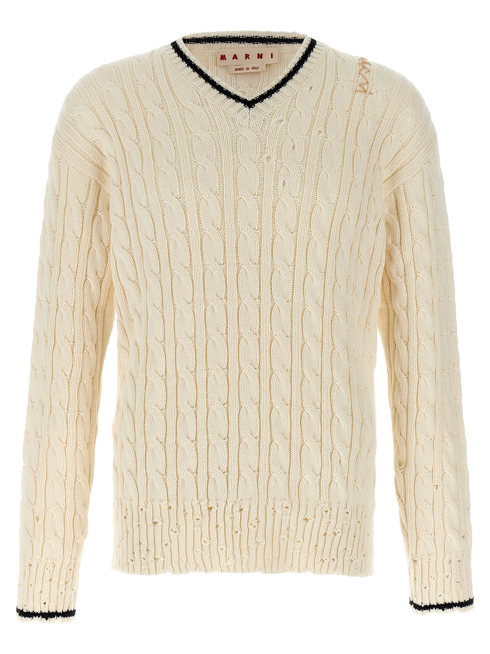 White Cotton Cardigan