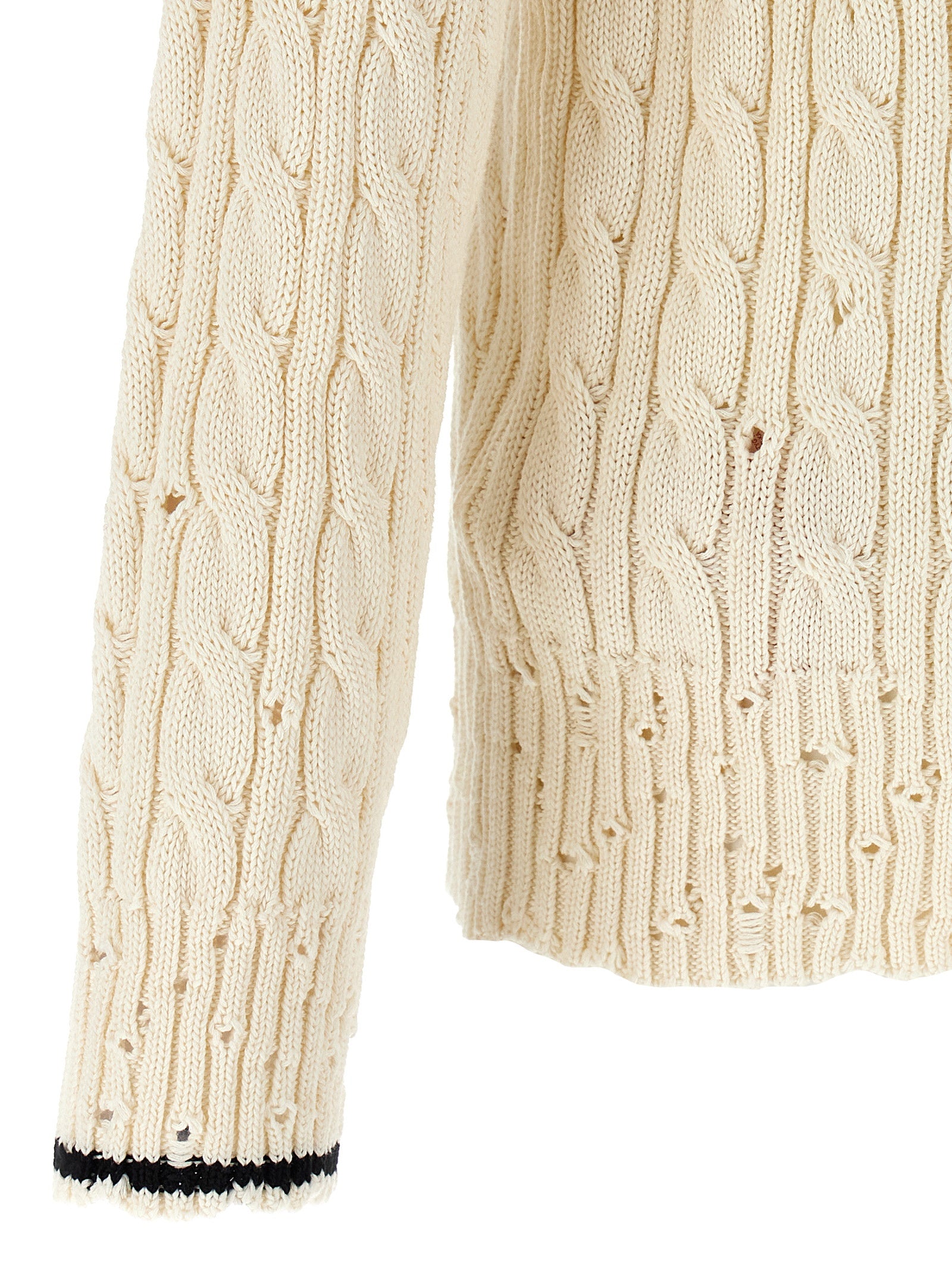 White Cotton Cardigan