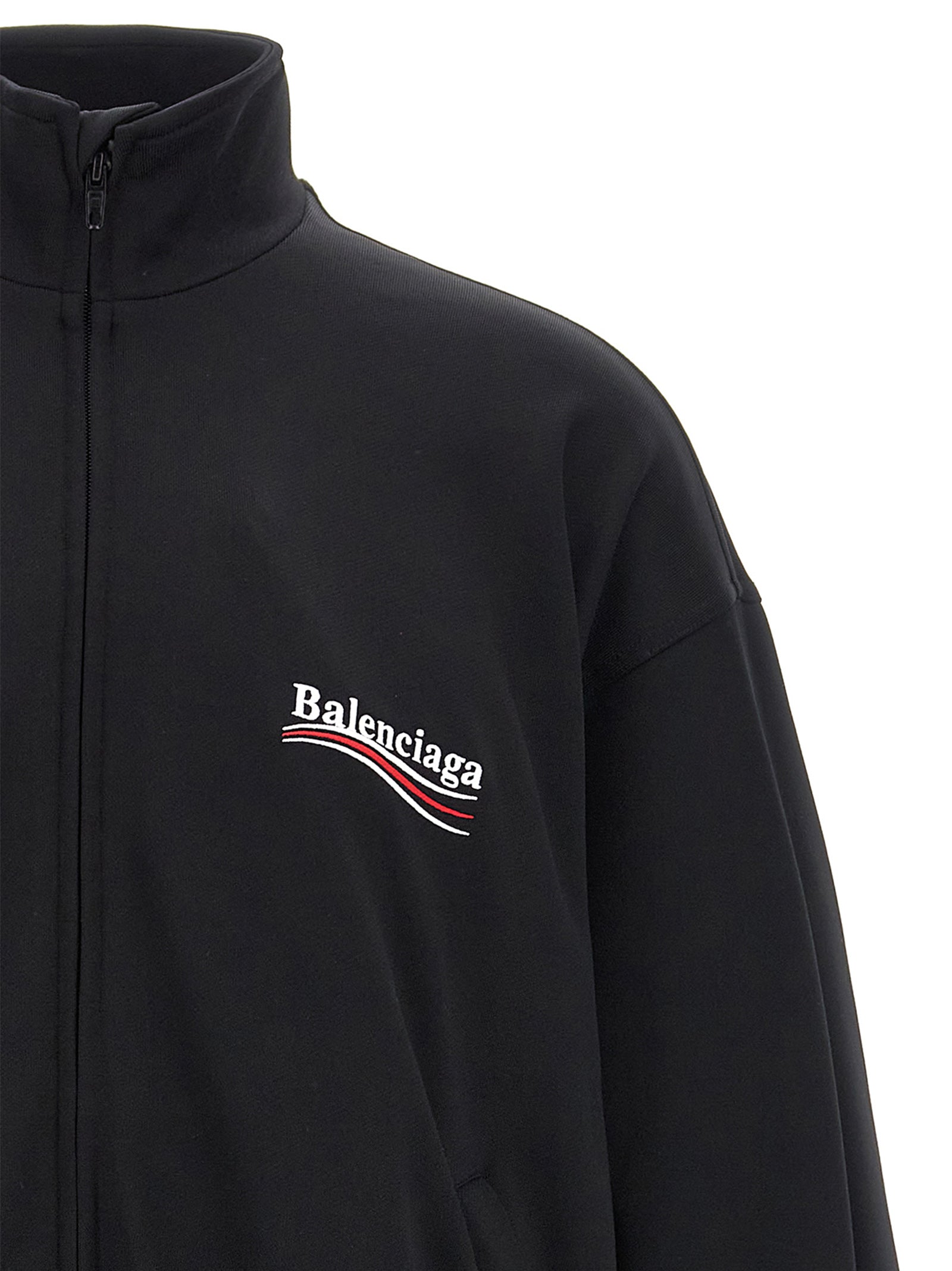 Black Polyamide Sweatshirt