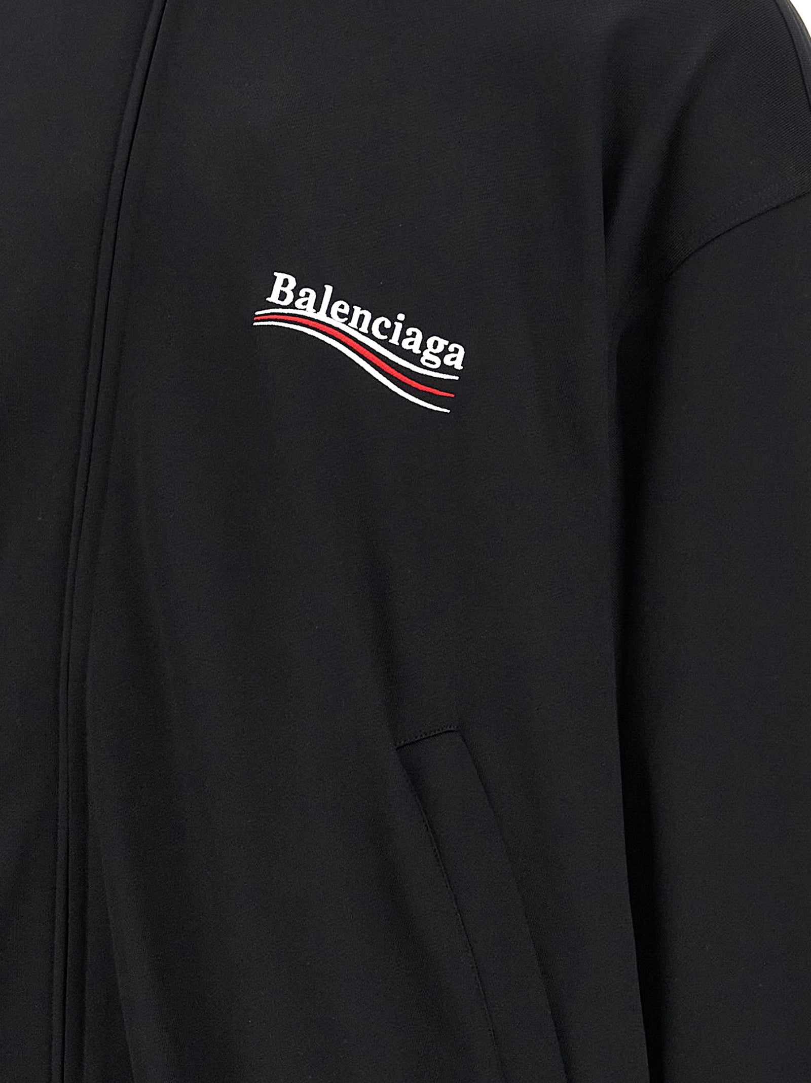 Black Polyamide Sweatshirt