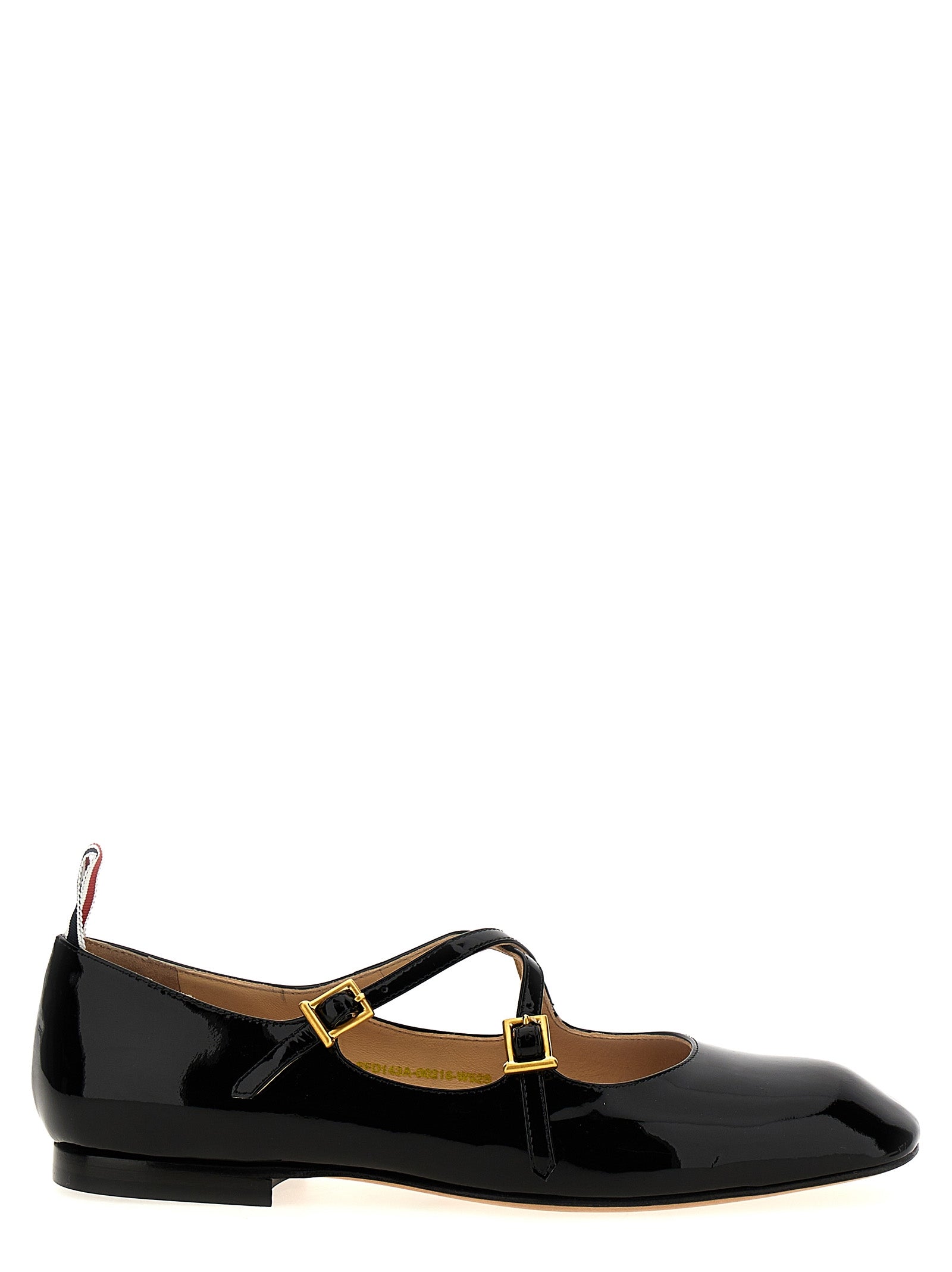 Black Lamb Leather Ballet Flats