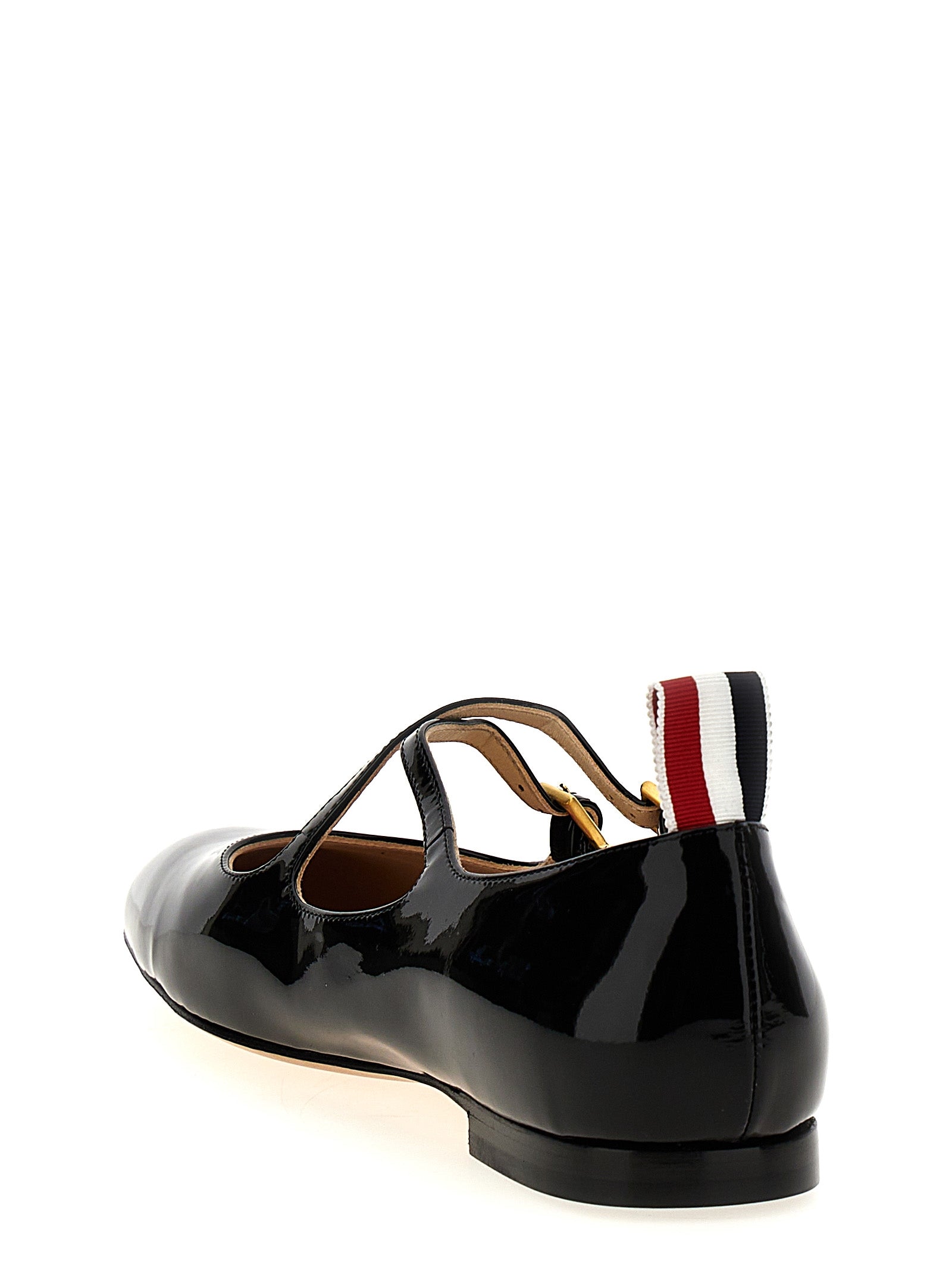 Black Lamb Leather Ballet Flats