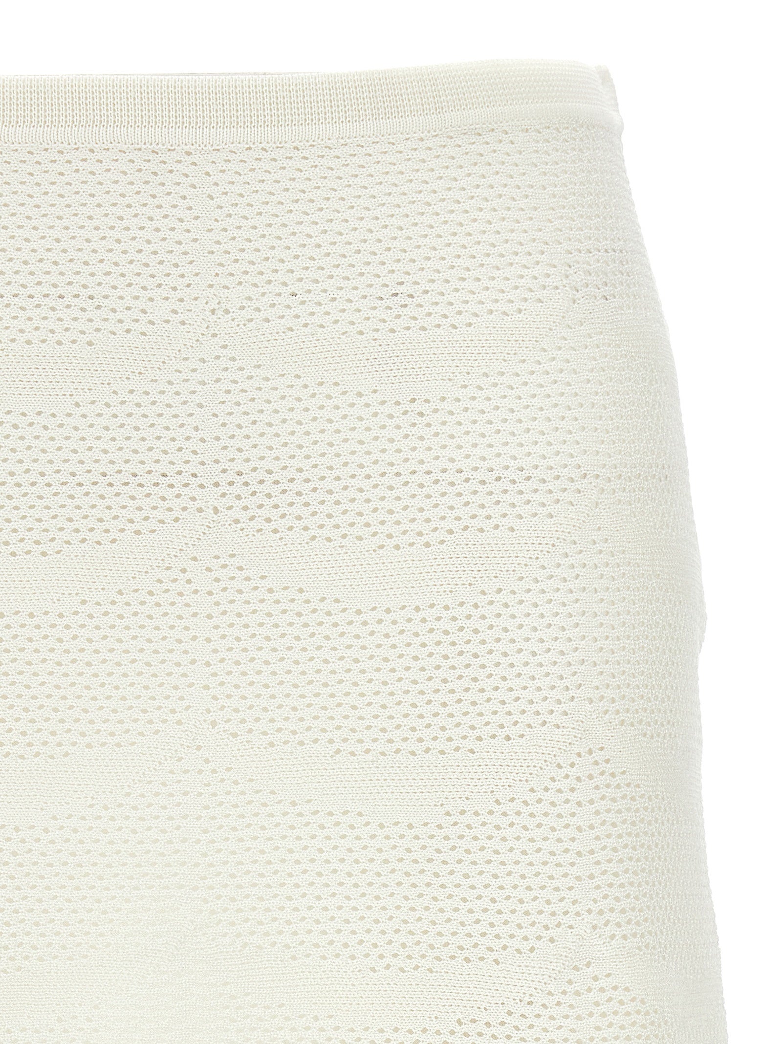 White Cotton Long Skirt