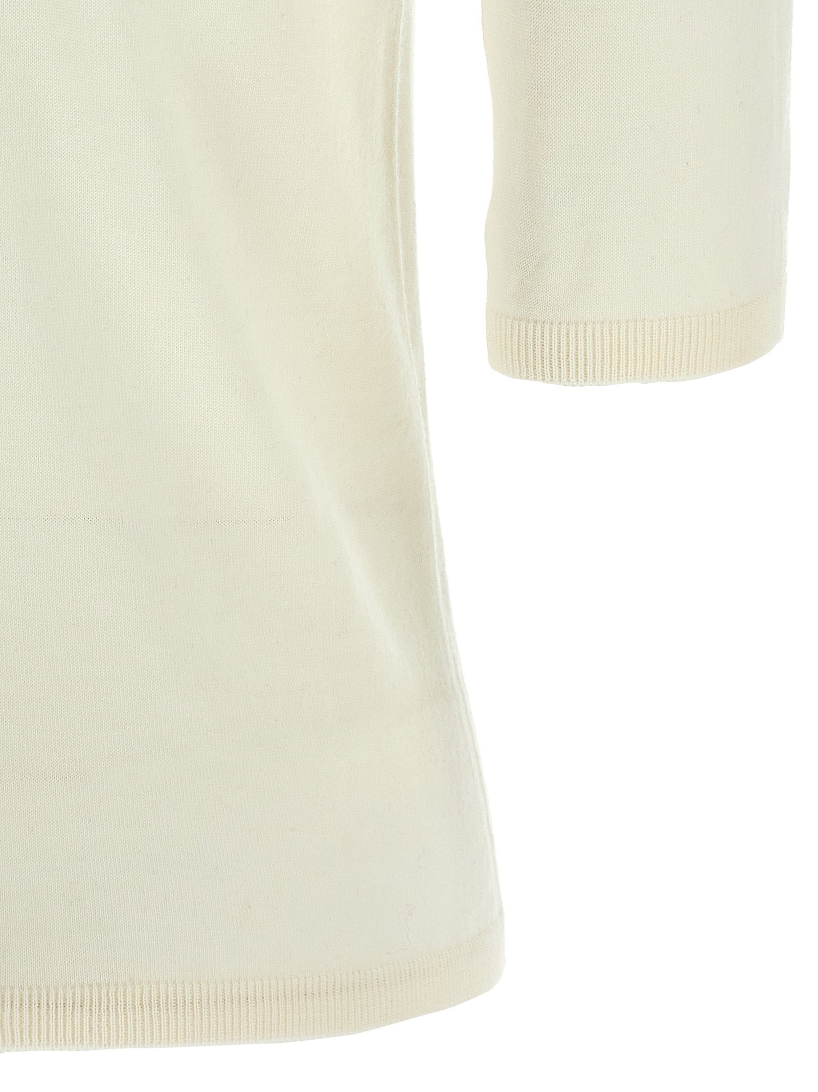White Virgin Wool Cardigan