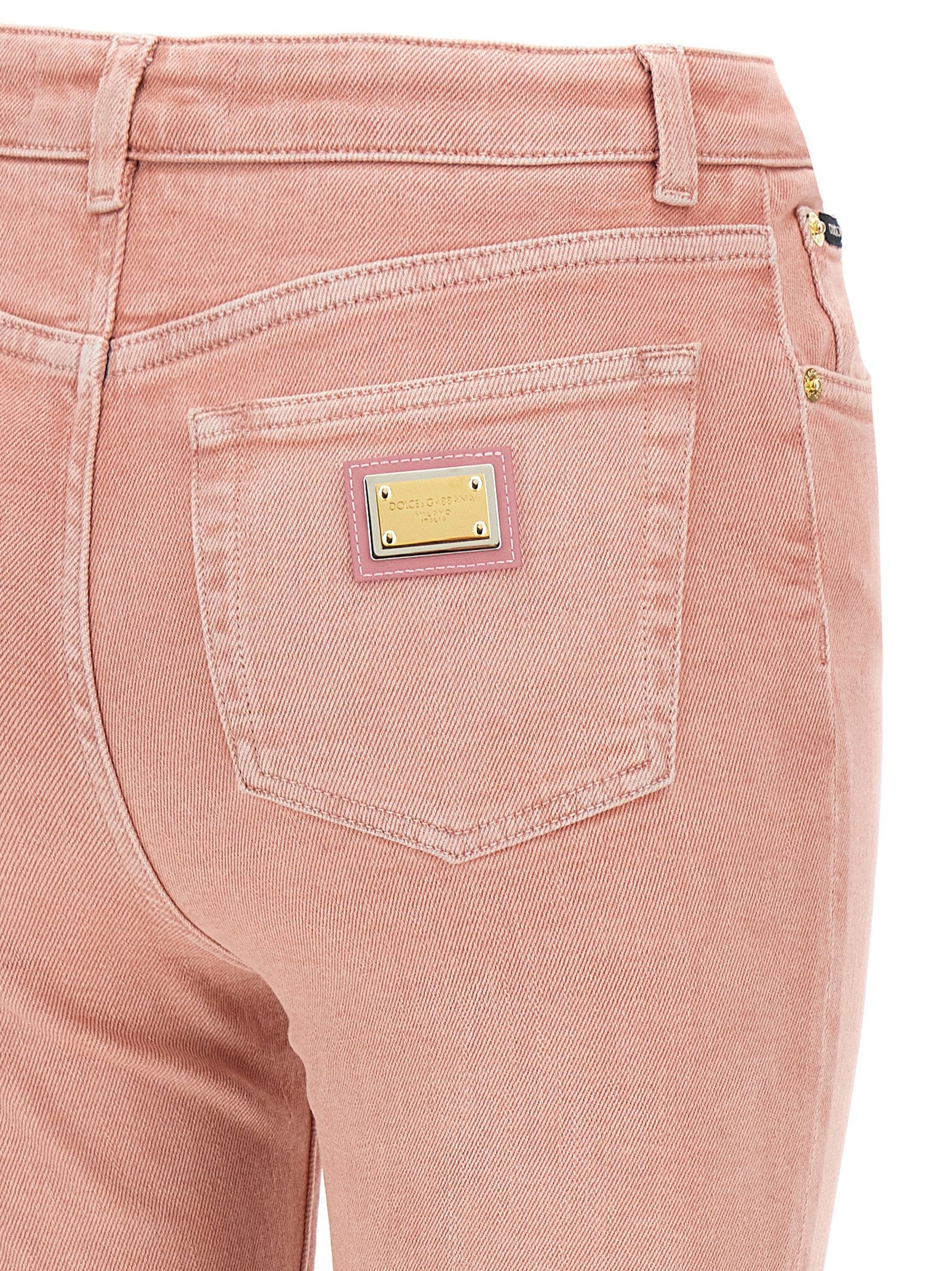 Multicolor Cotton High-Waisted Jean