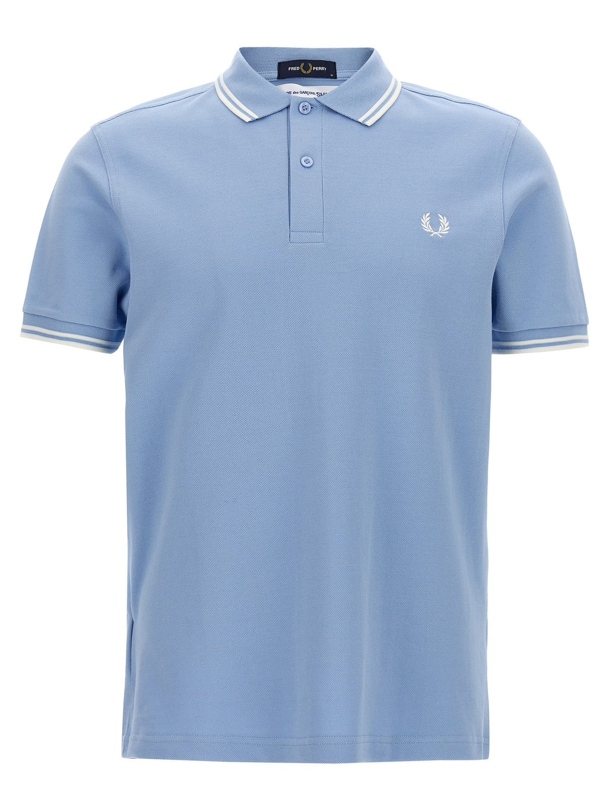 Blue Cotton Polo Shirt