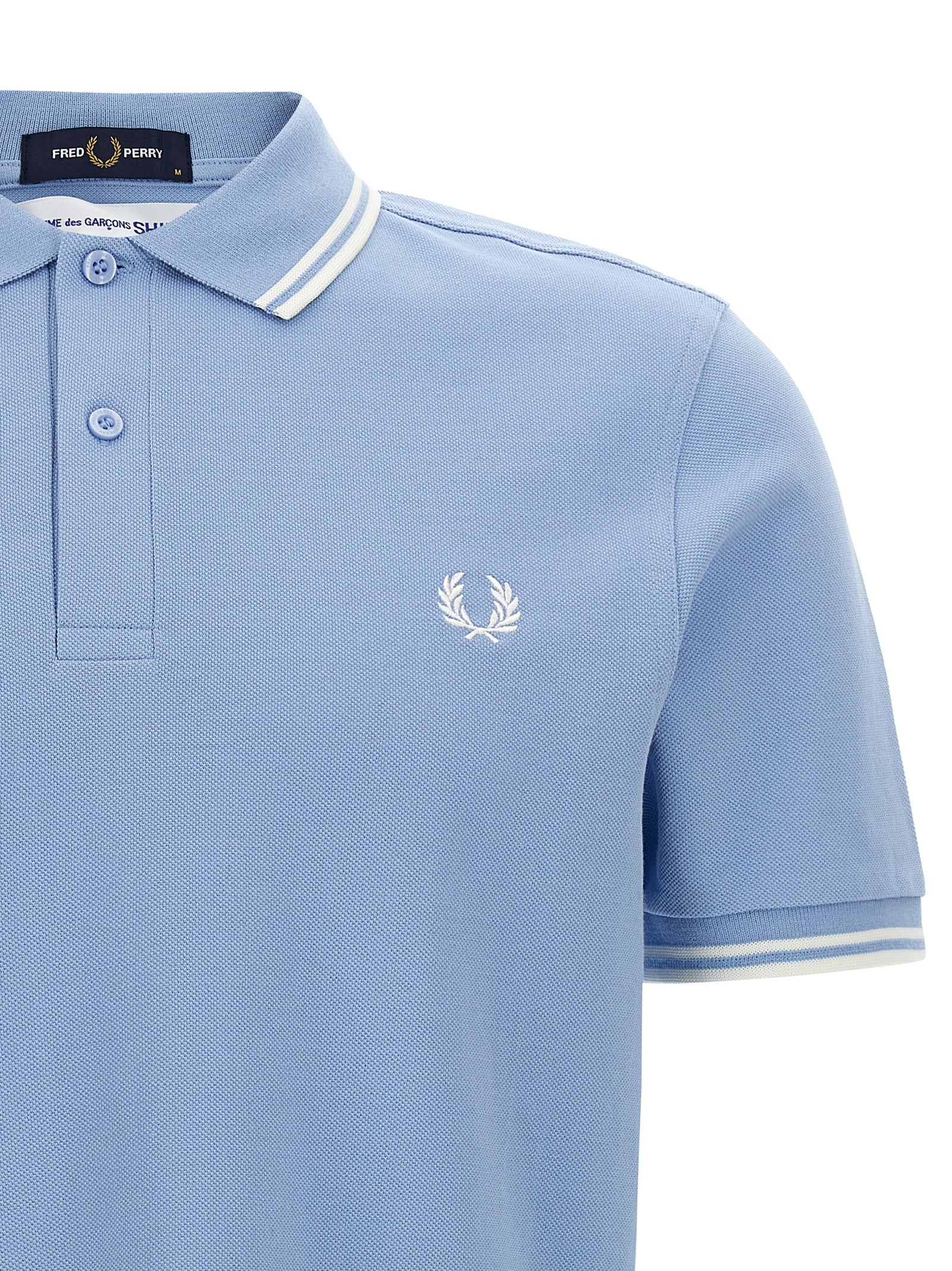 Blue Cotton Polo Shirt