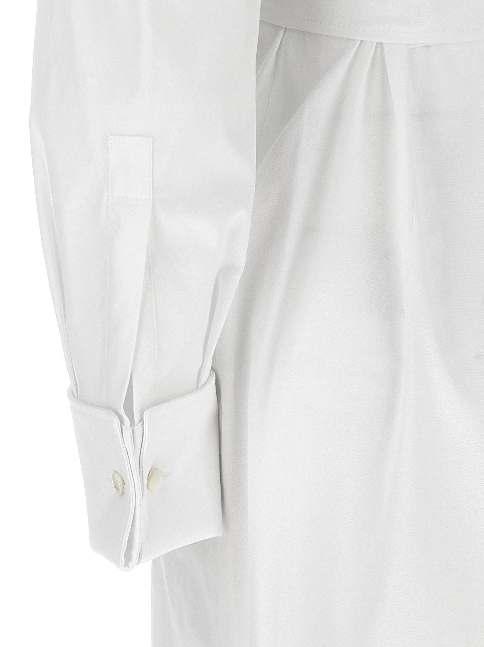 White Cotton Long Dress