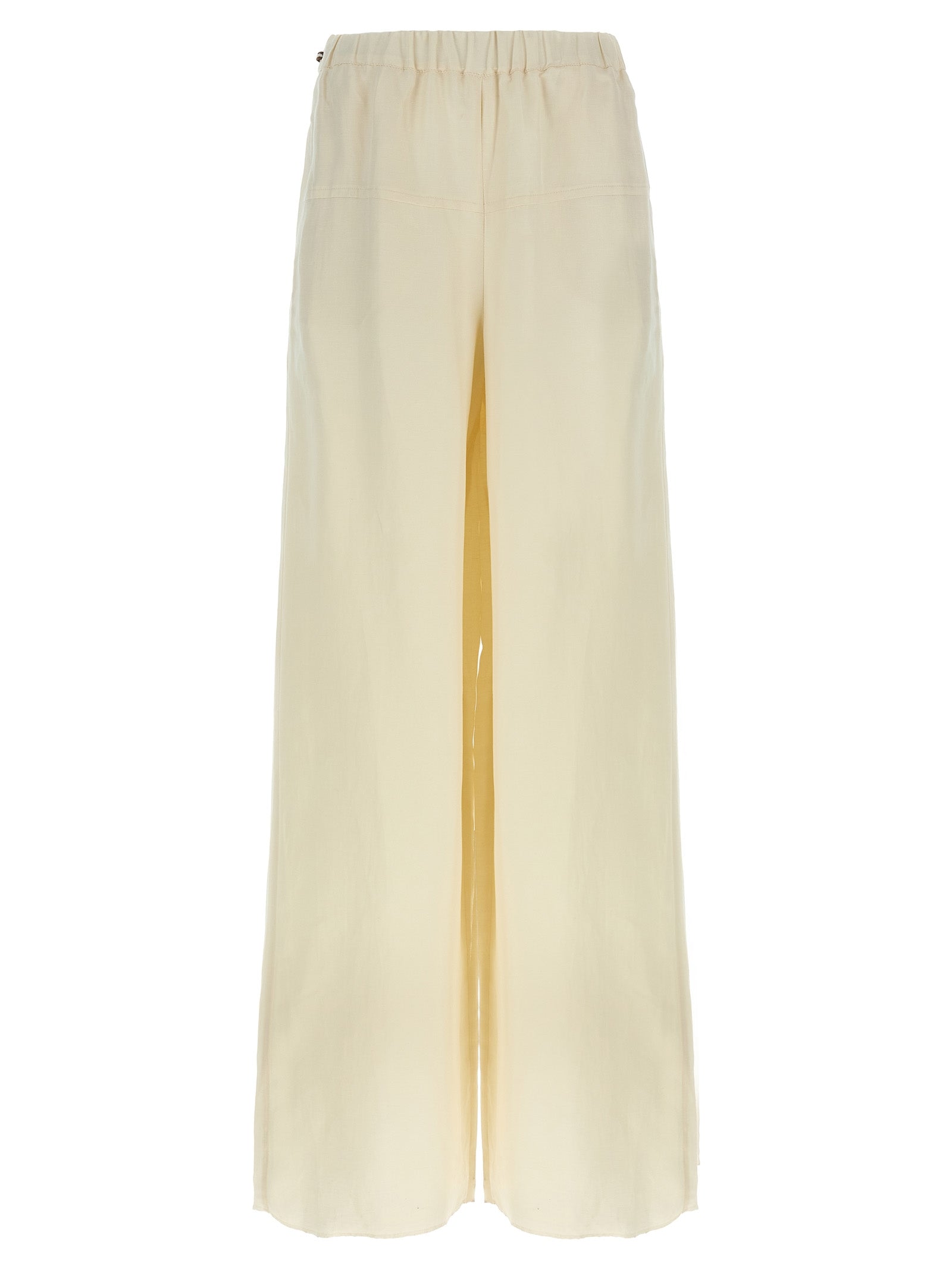 White Flax Casual Pants