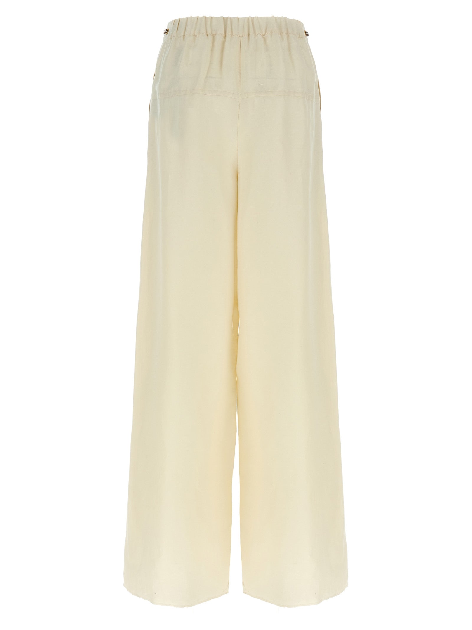 White Flax Casual Pants