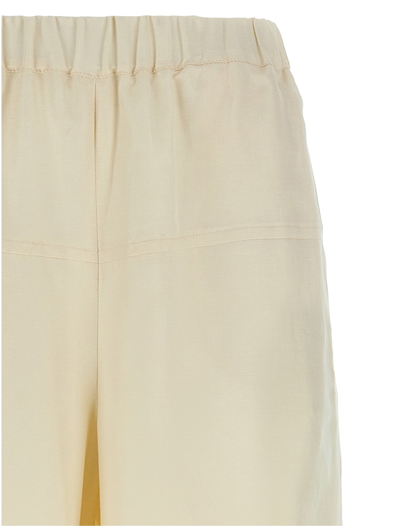 White Flax Casual Pants