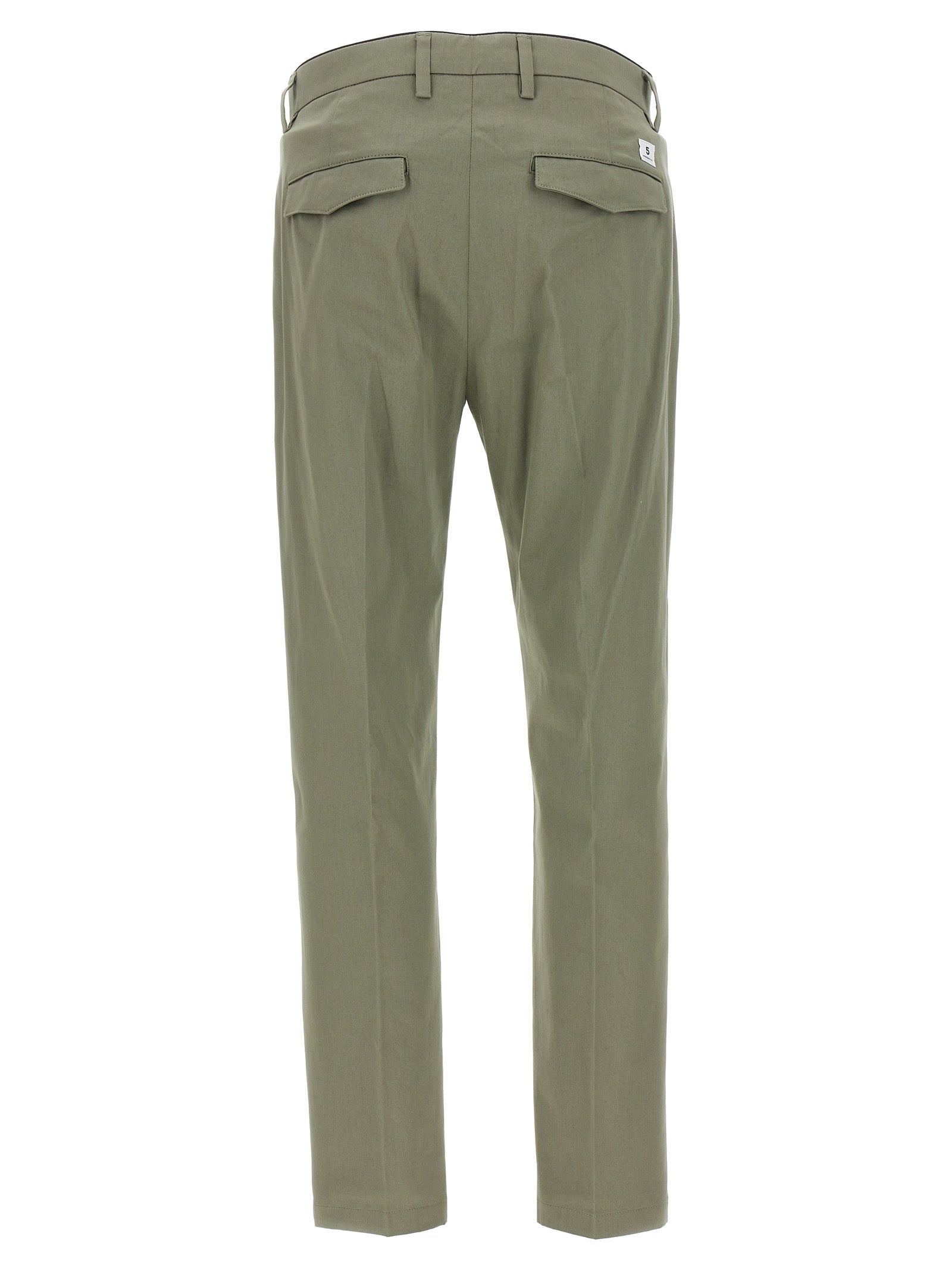 Bicolor Cotton Cropped Pants