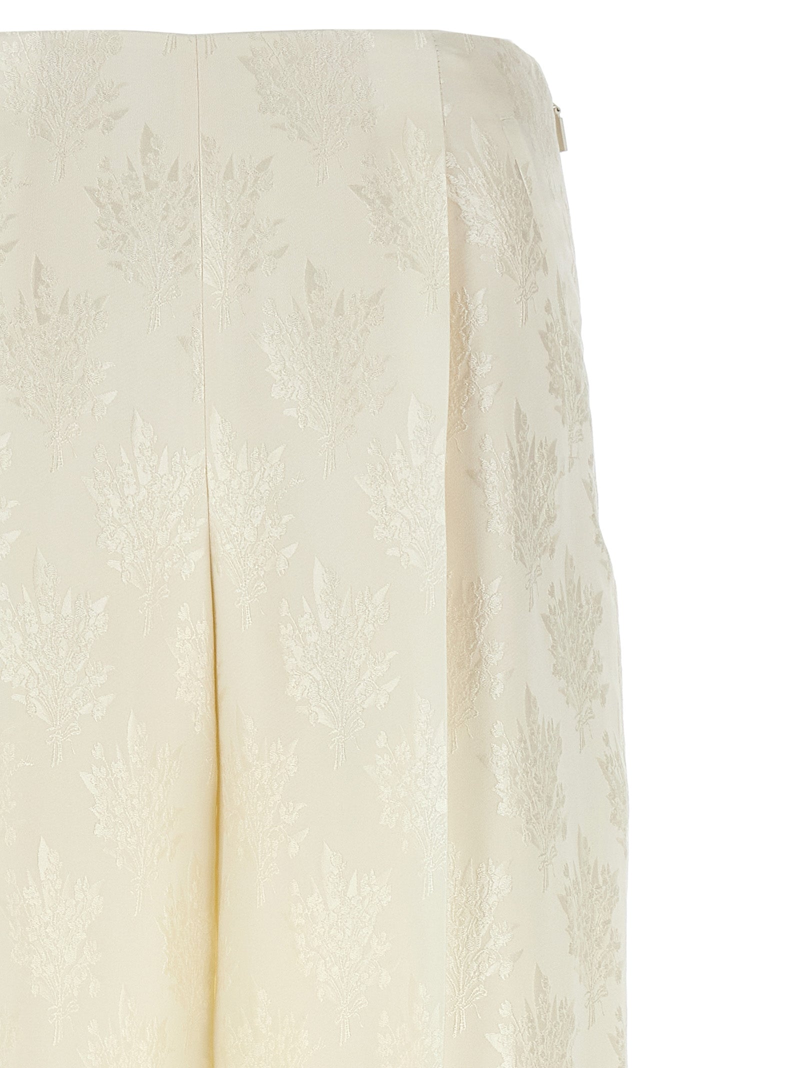 White Silk Casual Pants