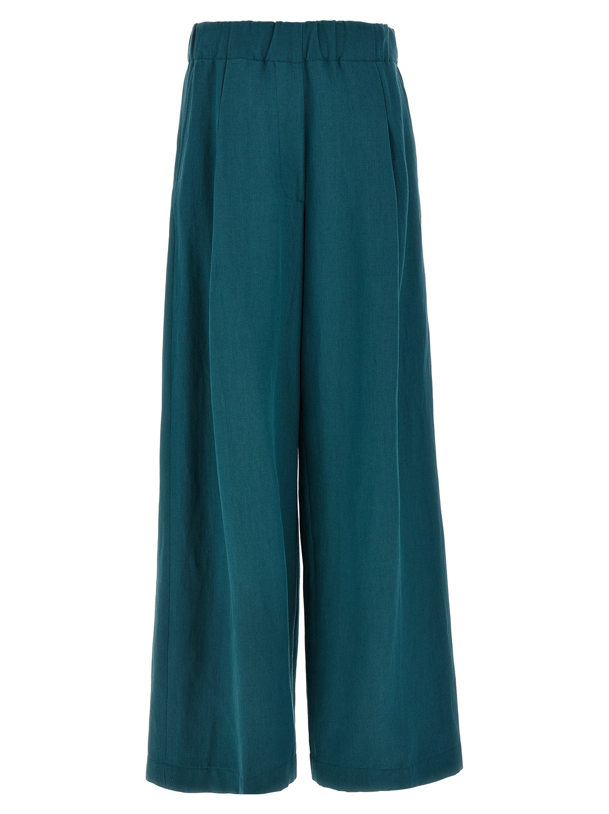 Bicolor Wool Casual Pants