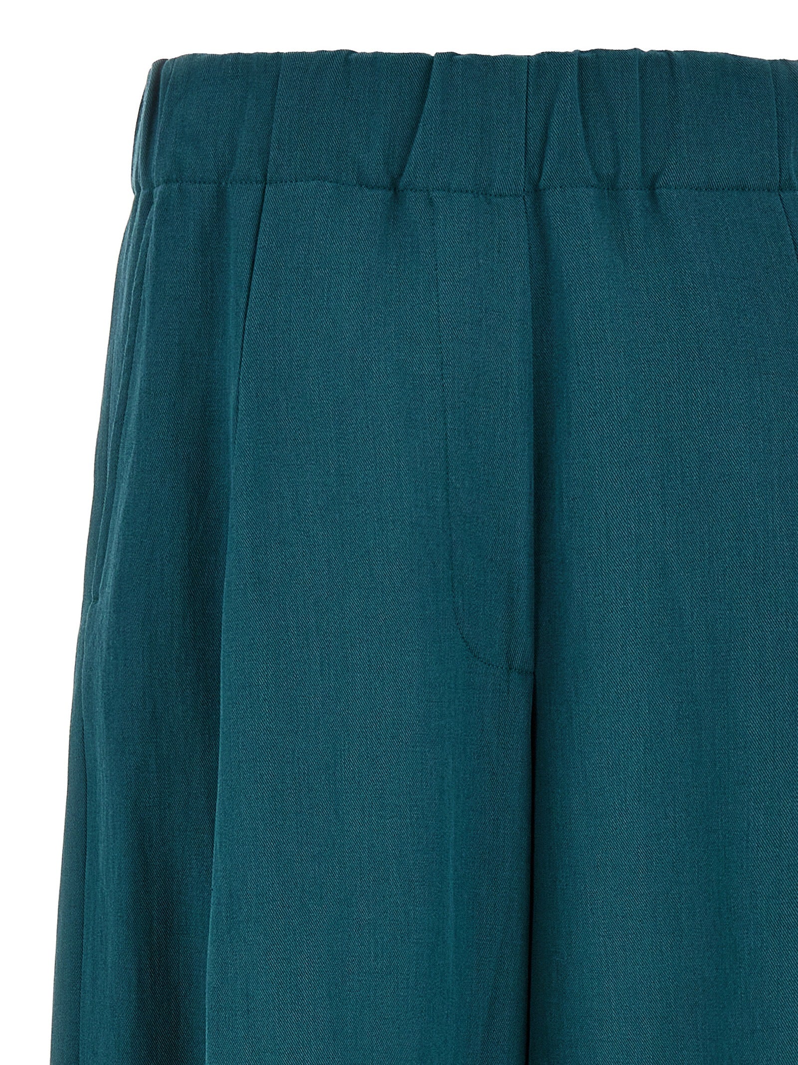 Bicolor Wool Casual Pants