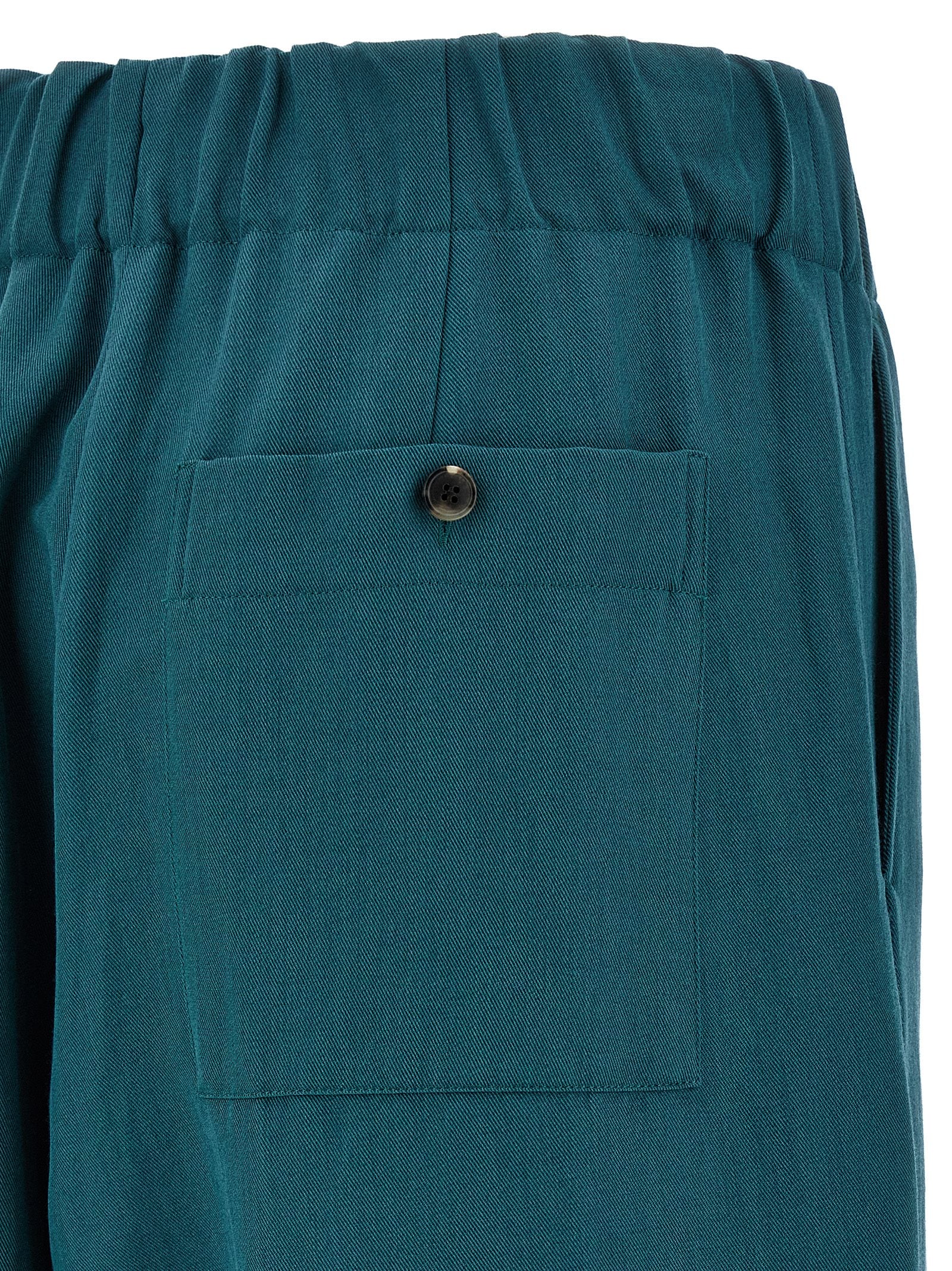 Bicolor Wool Casual Pants