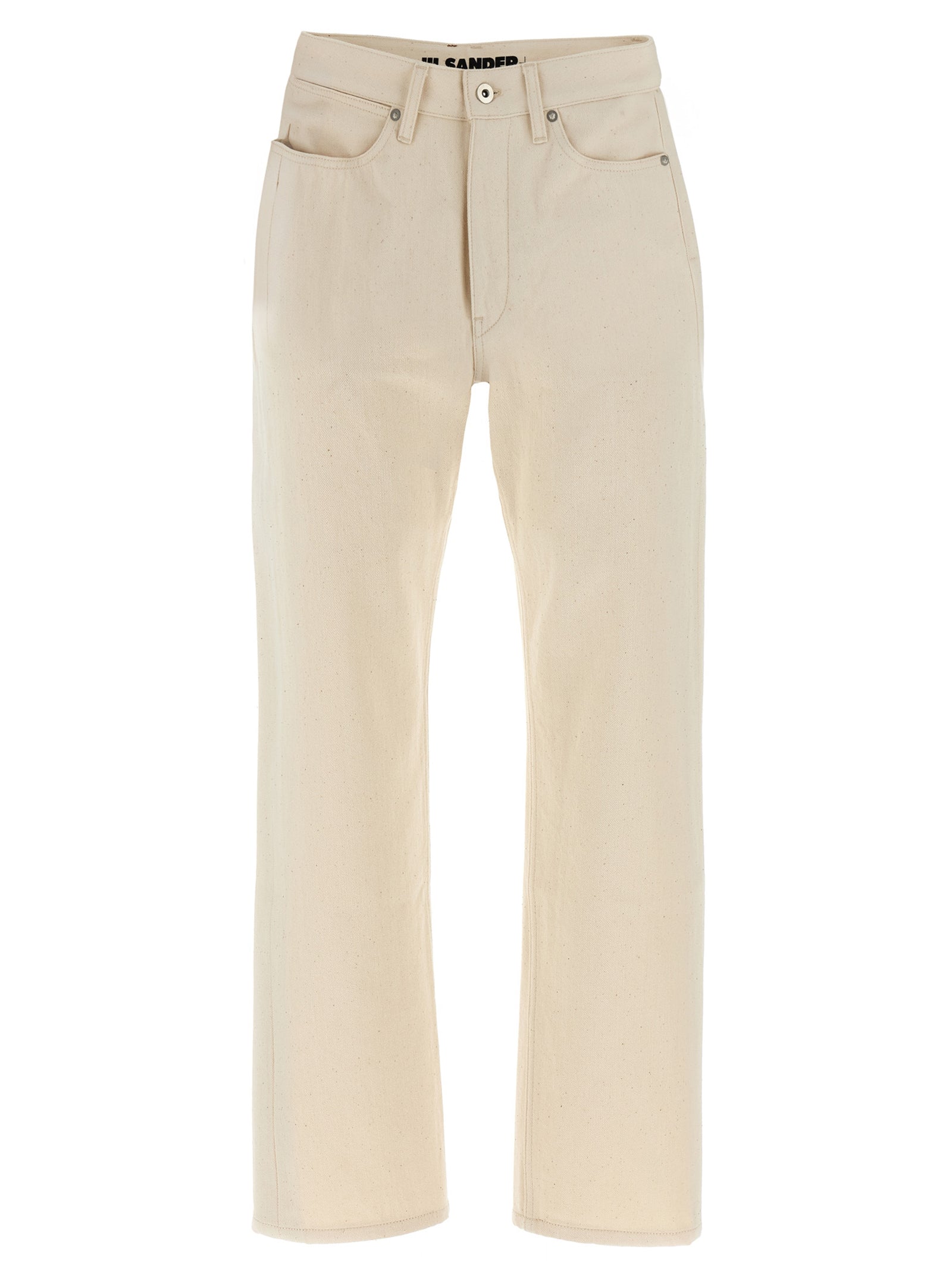 Beige Cotton Jeans Denim
