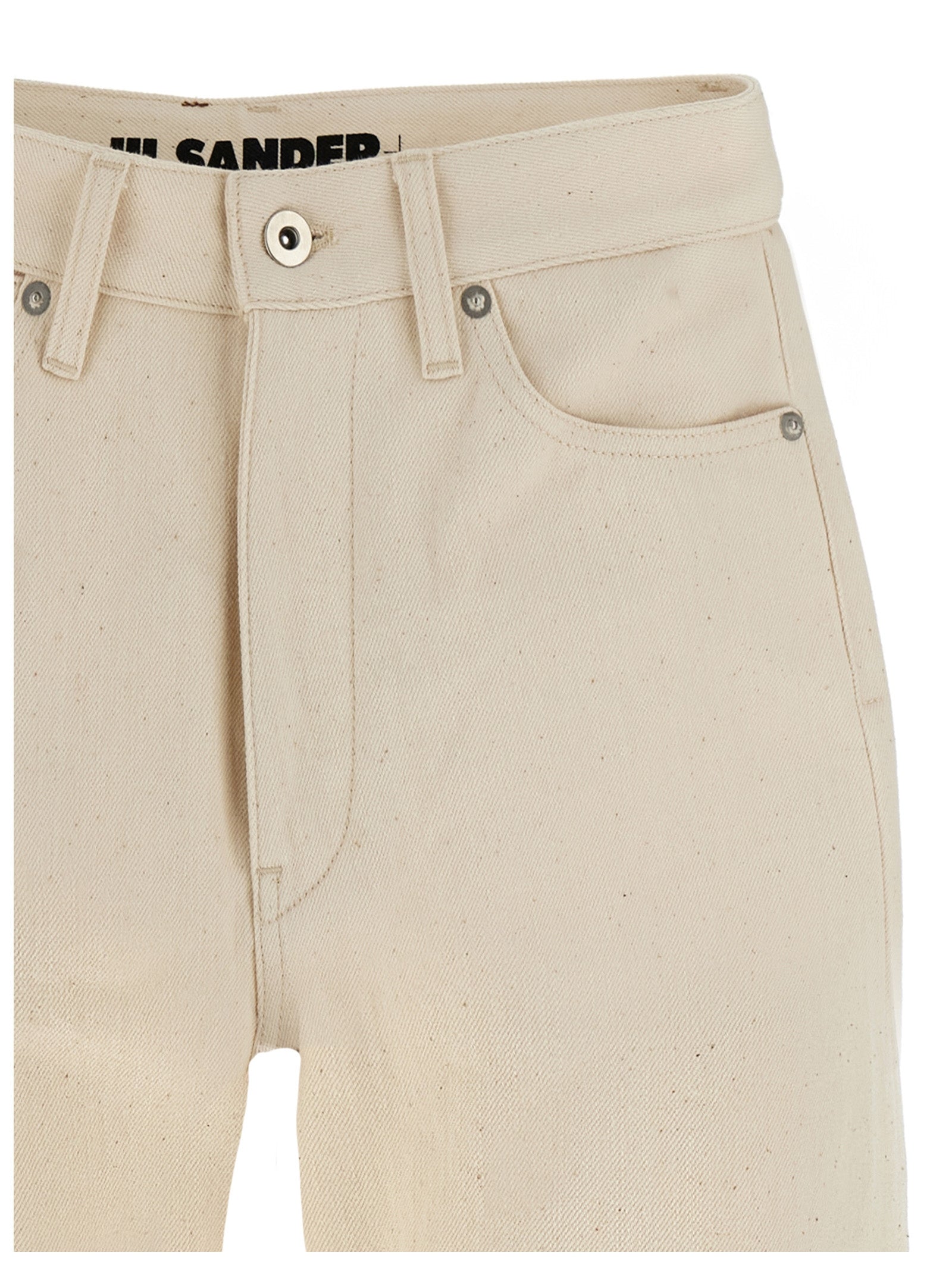 Beige Cotton Jeans Denim