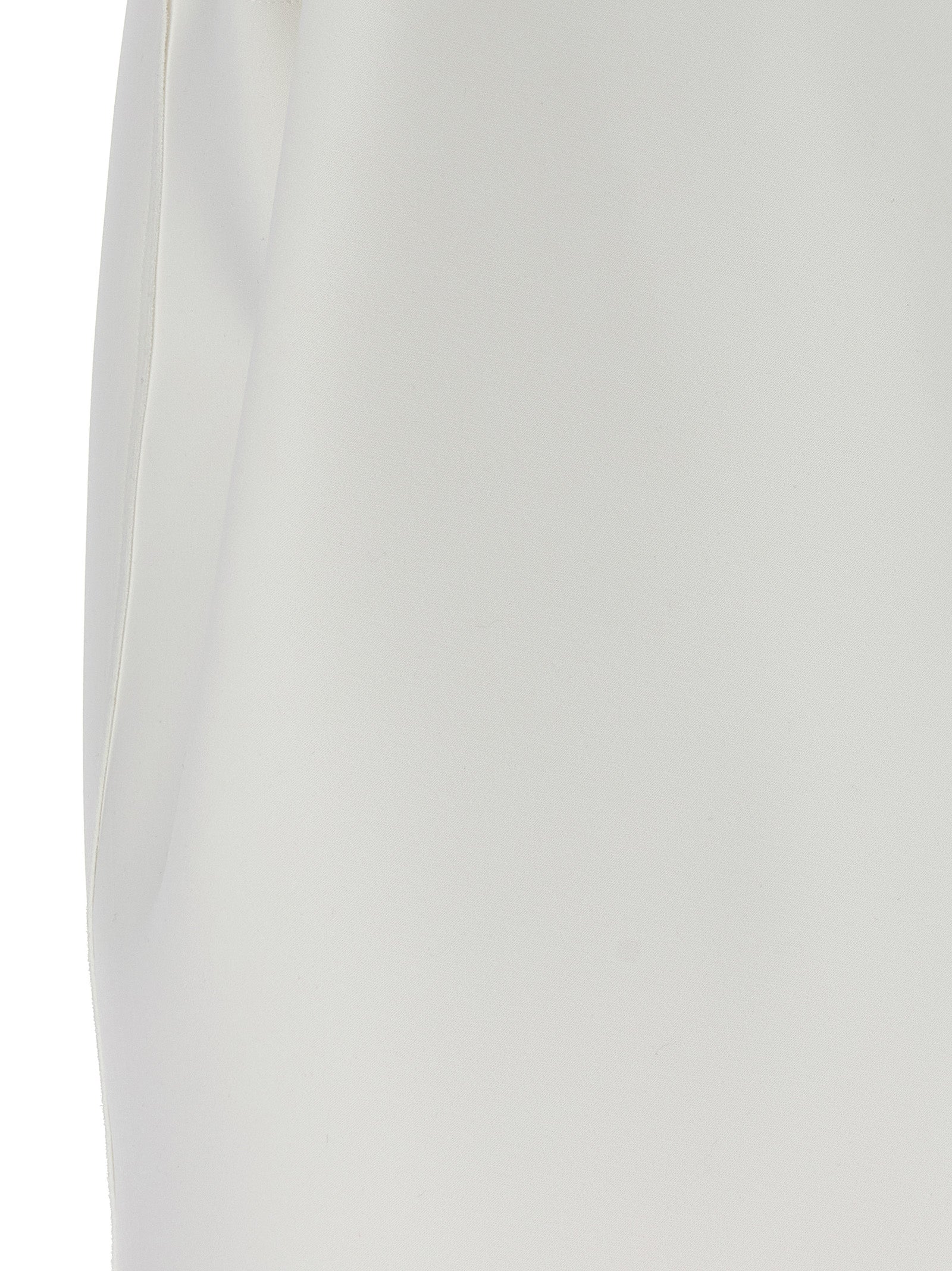 White Polyester Short Dress
