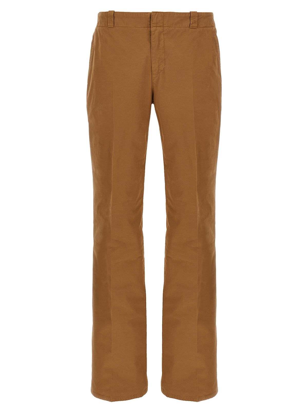 Brown Cotton Chino Pants