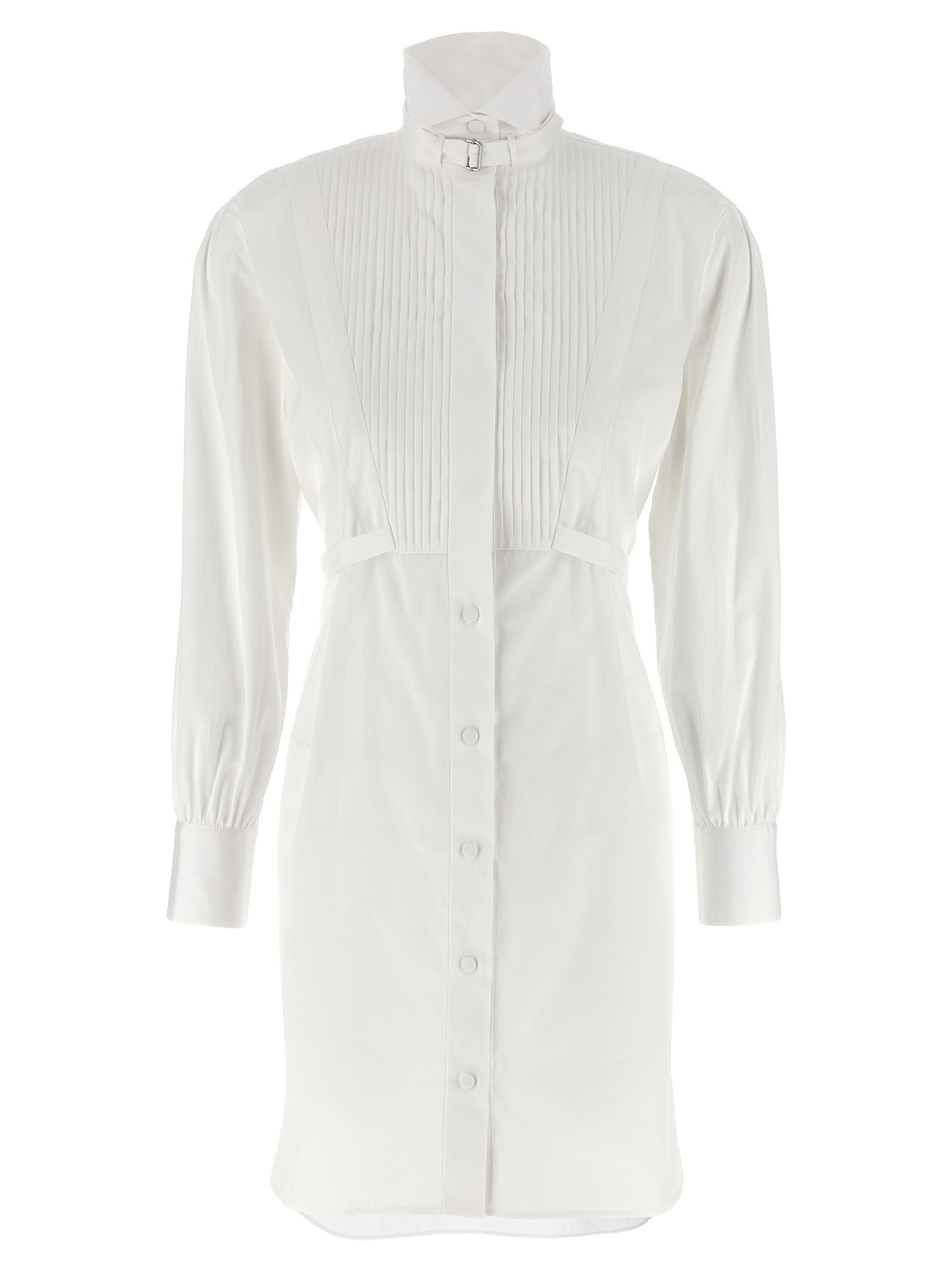 White Cotton Midi Dress