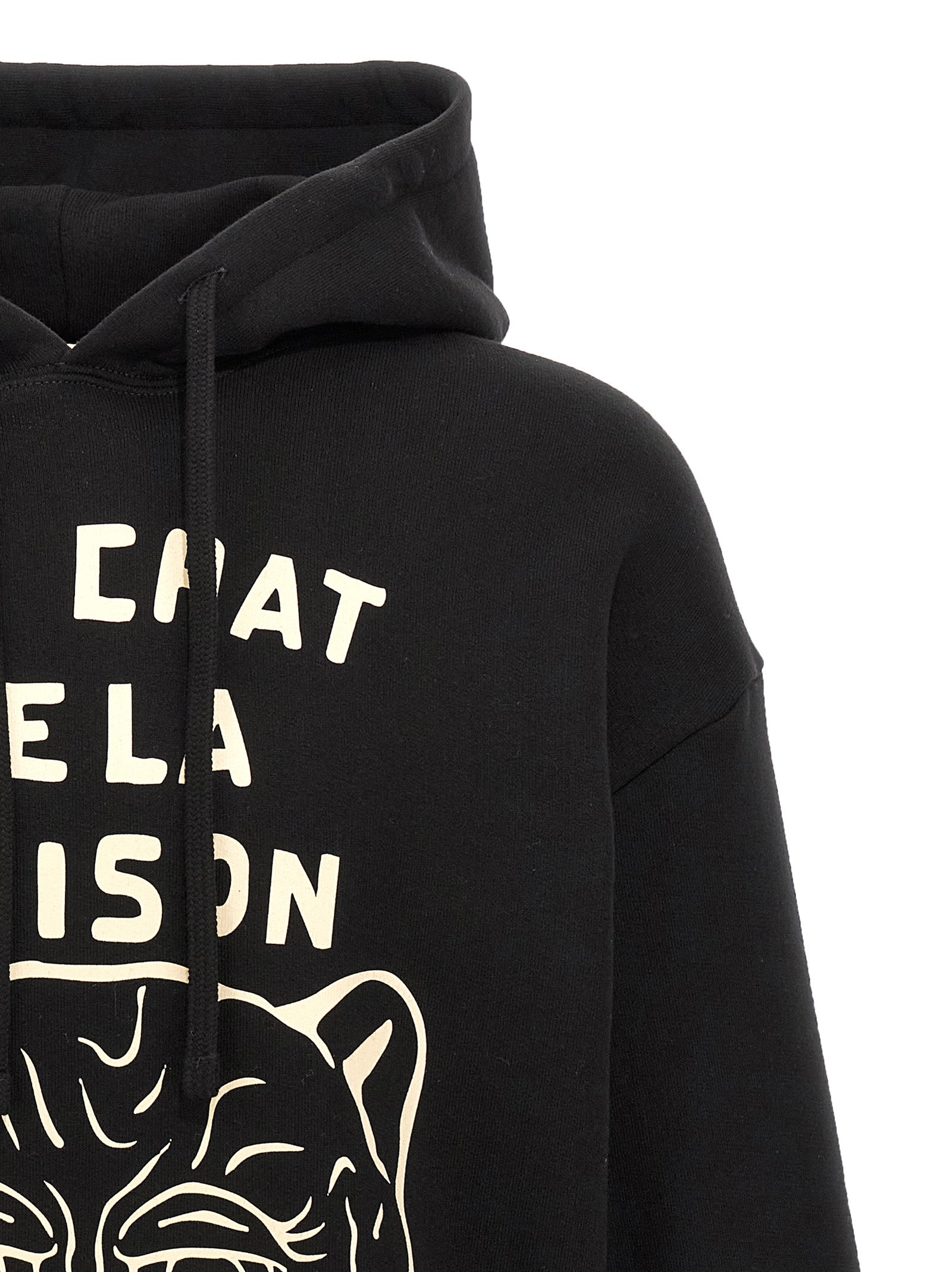 Black Cotton Sweatshirt