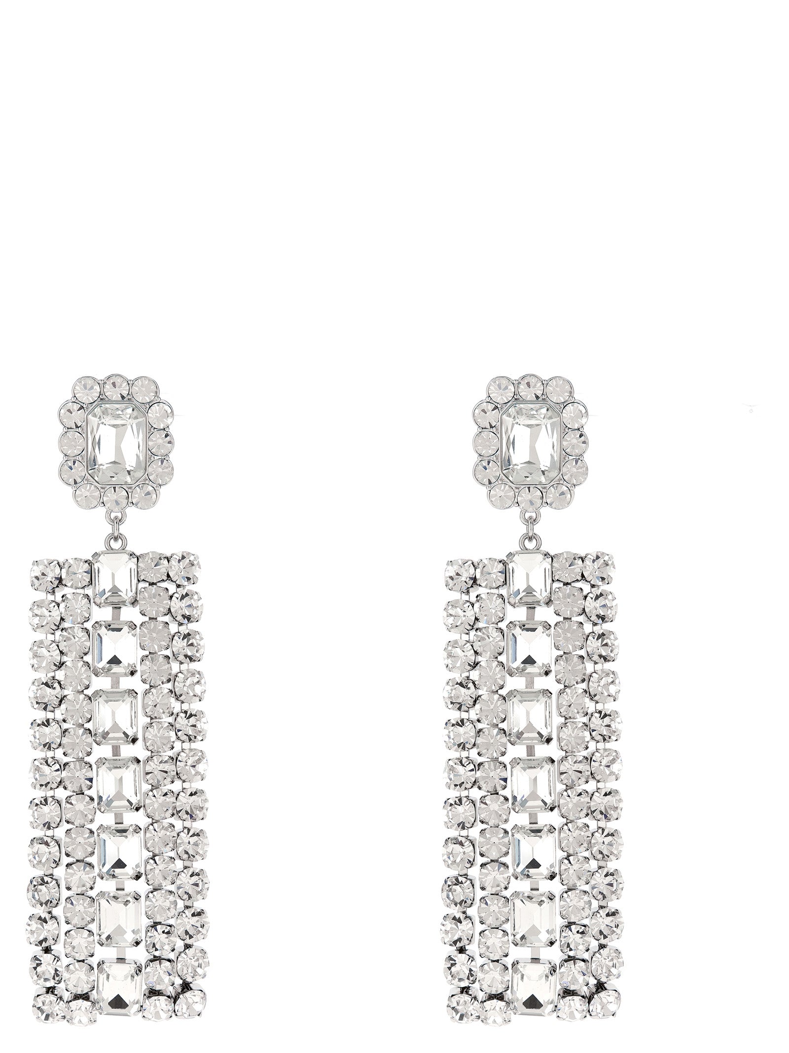 Silver Cotton Earrings