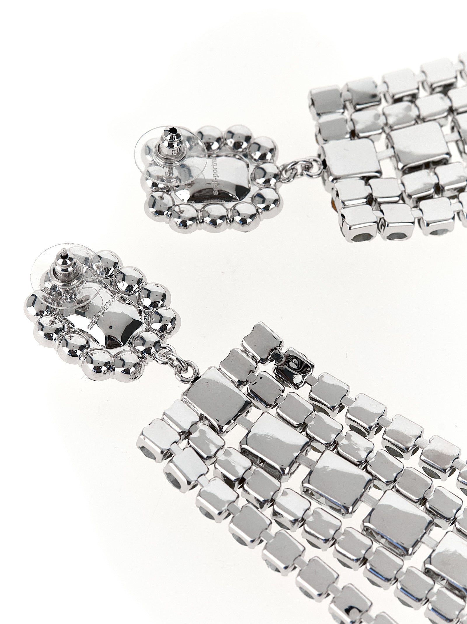 Silver Cotton Earrings