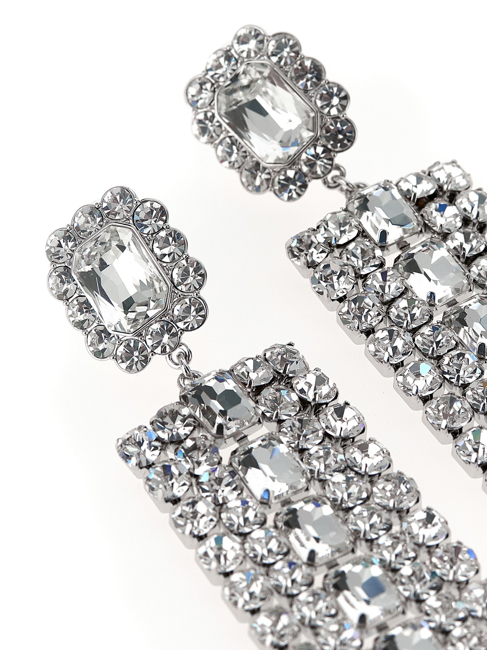 Silver Cotton Earrings