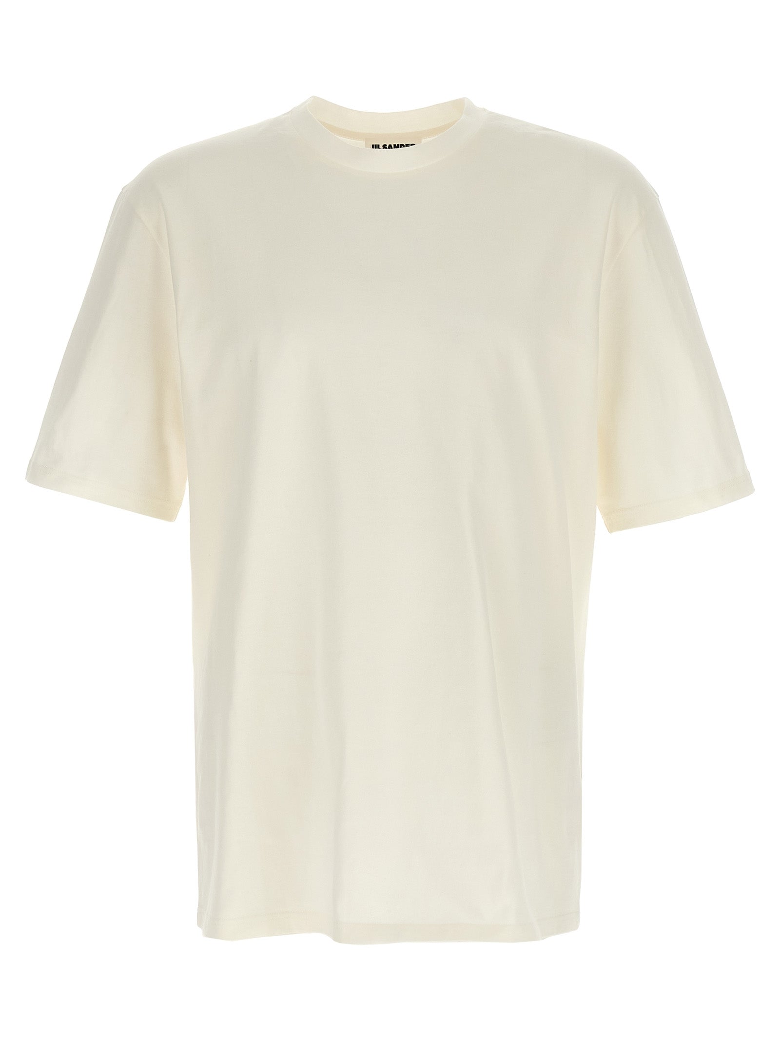 White Cotton Long Sleeve T-Shirt