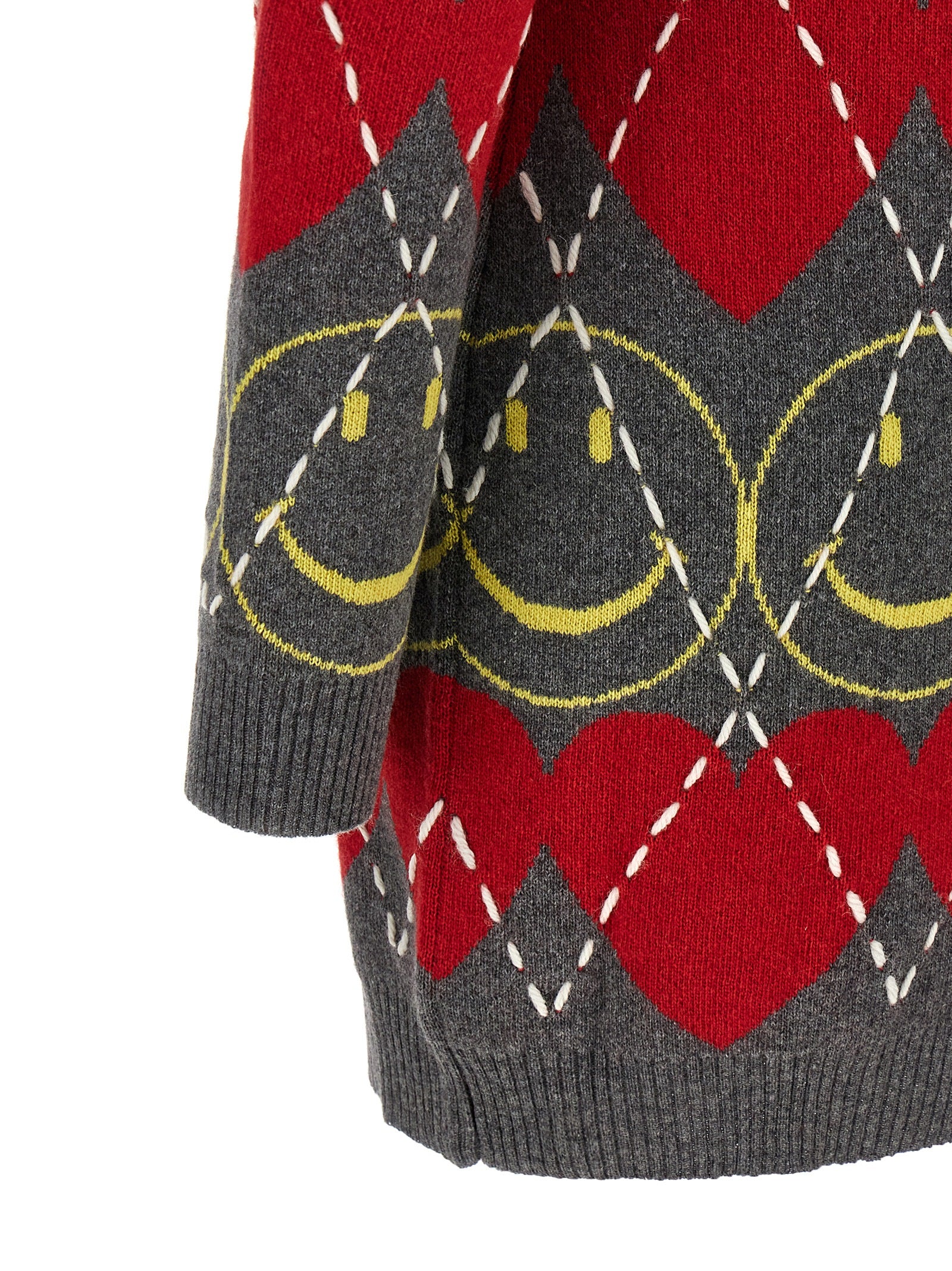 Multicolor Wool Short Dress
