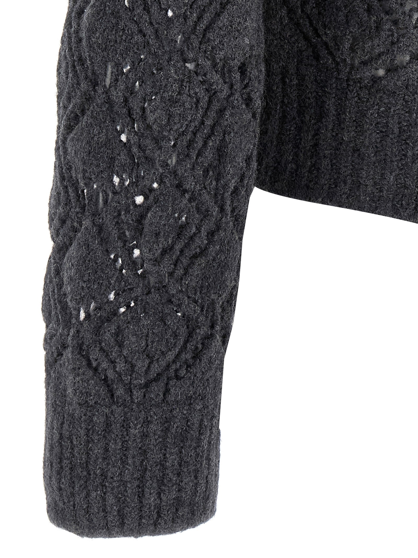 Gray Virgin Wool Cardigan