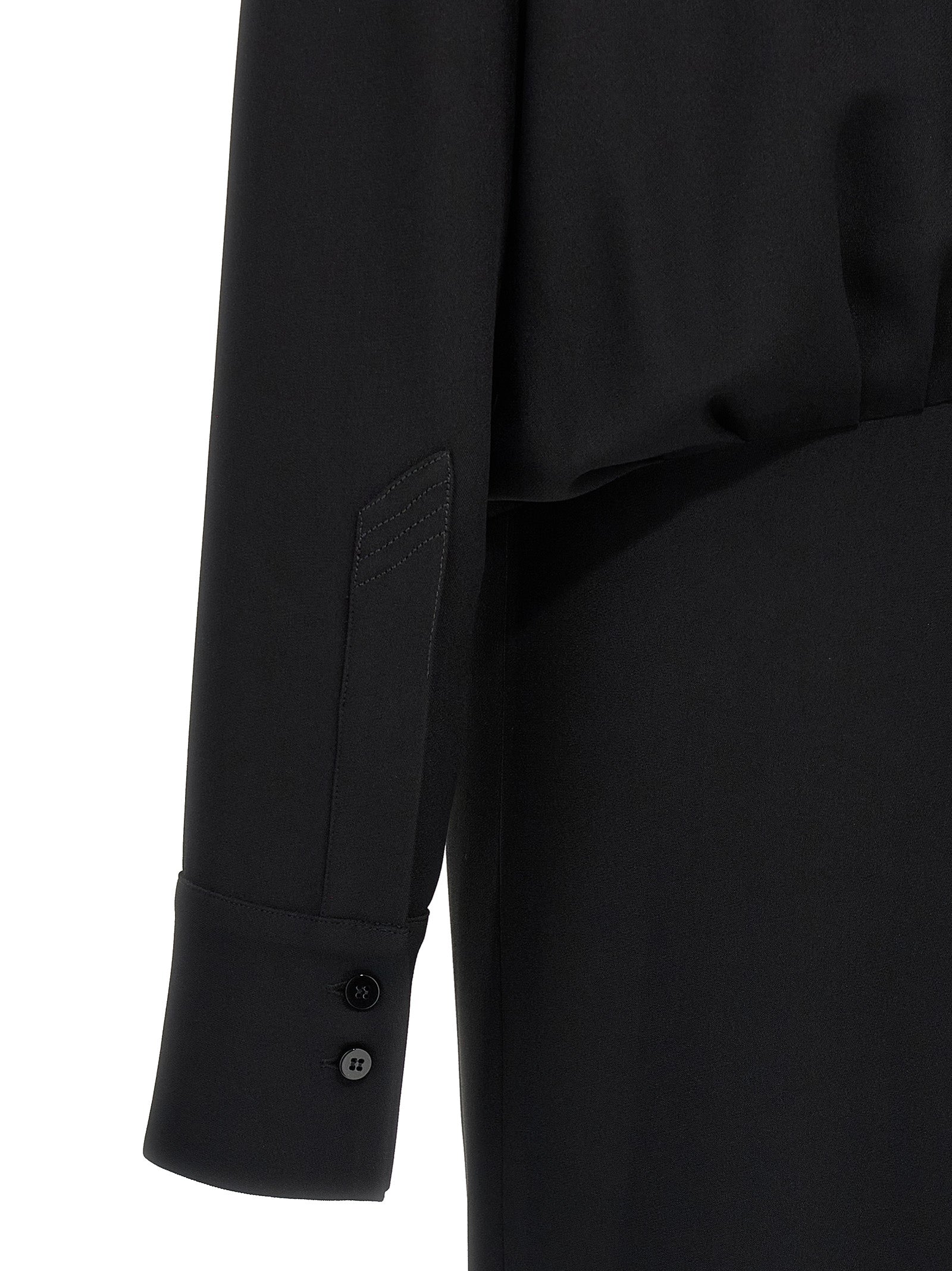 Black Marabou Midi Dress