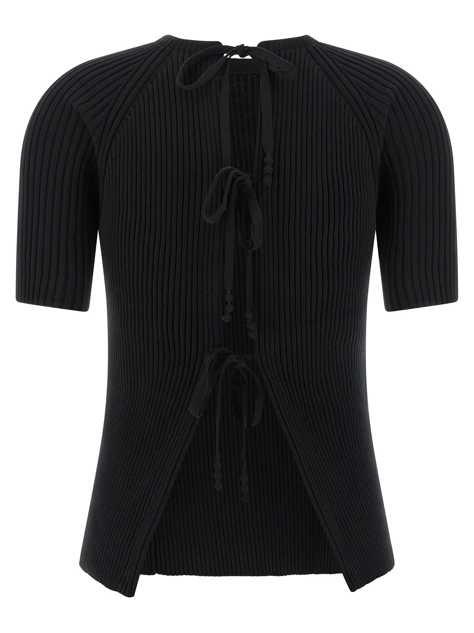 Black Cotton Cardigan