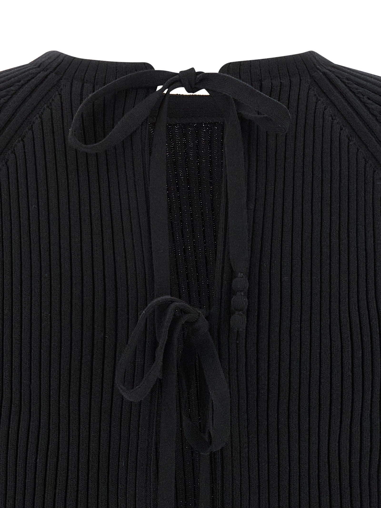 Black Cotton Cardigan