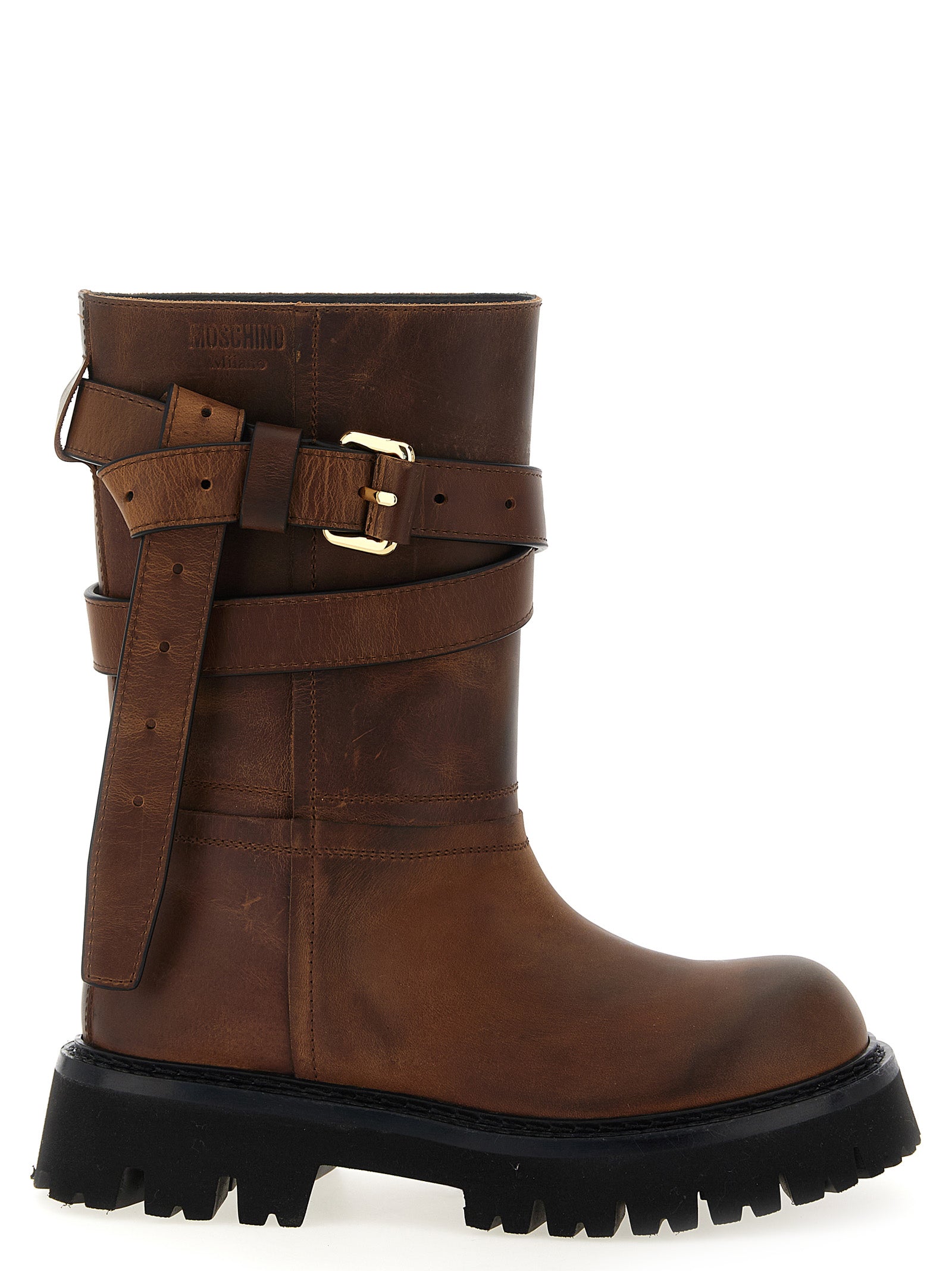 Brown Velvet Leather Over The Knee